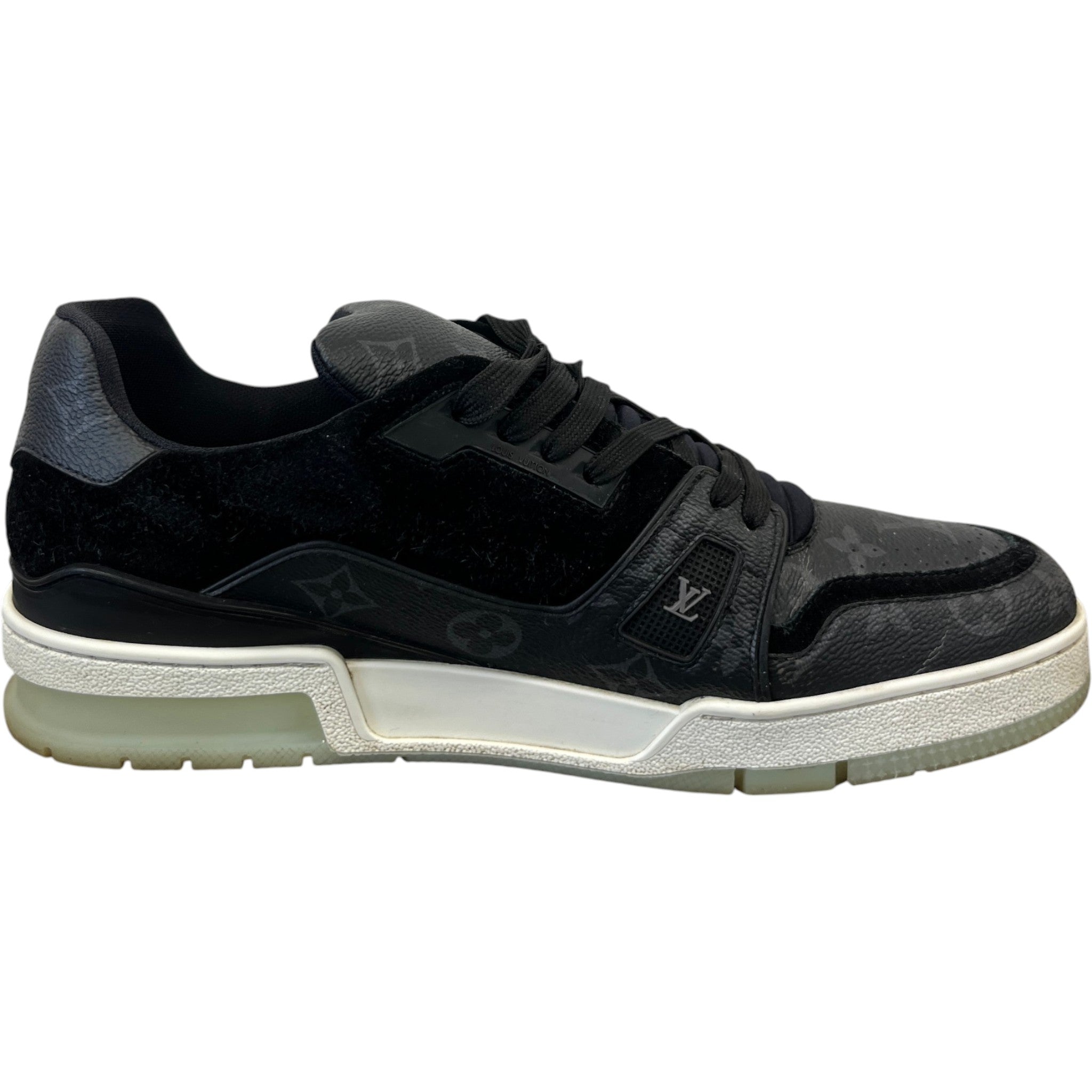 Men's Monogram Eclipse Lv Low Trainers Charcoal Size EU 43 / UK 9