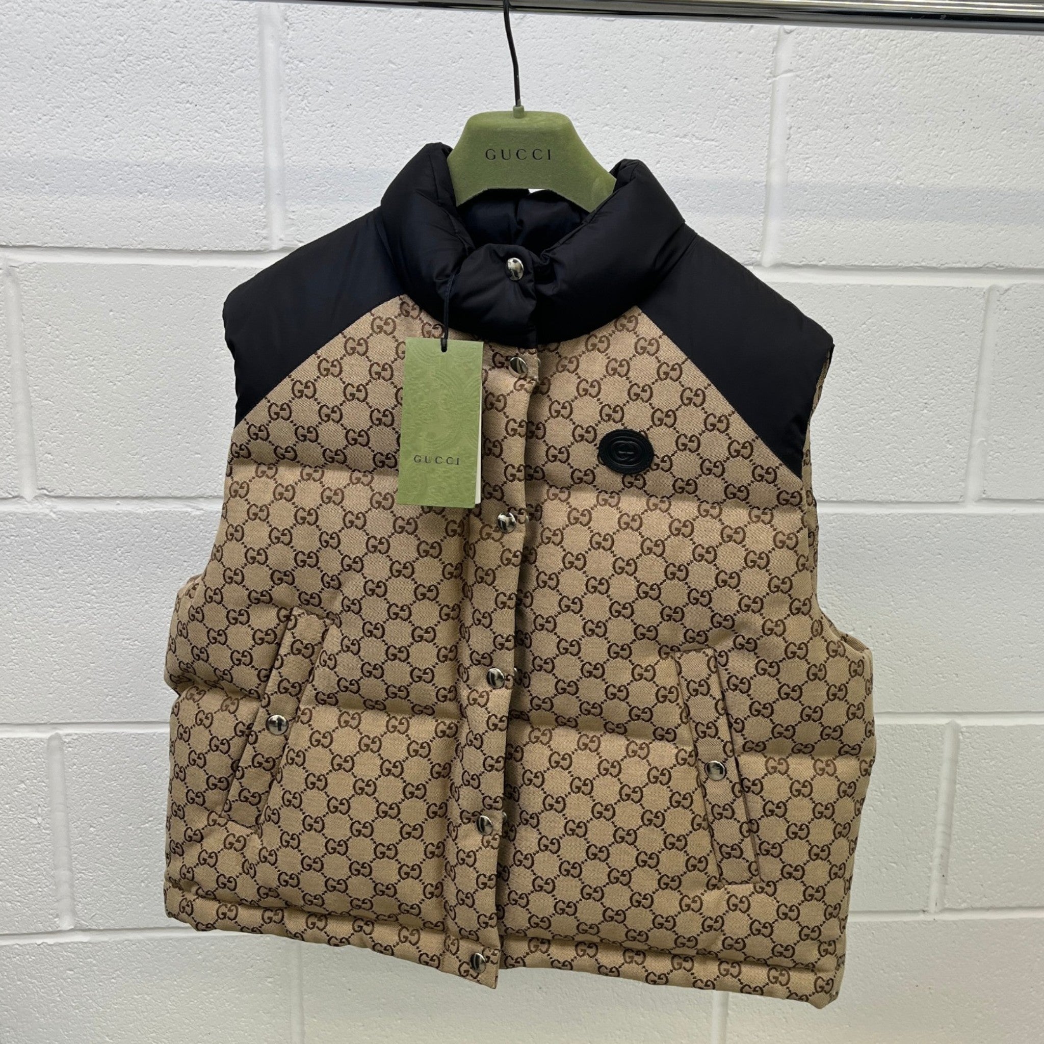 Women's Gg Supreme Gilet Beige Size IT 38 / UK 6