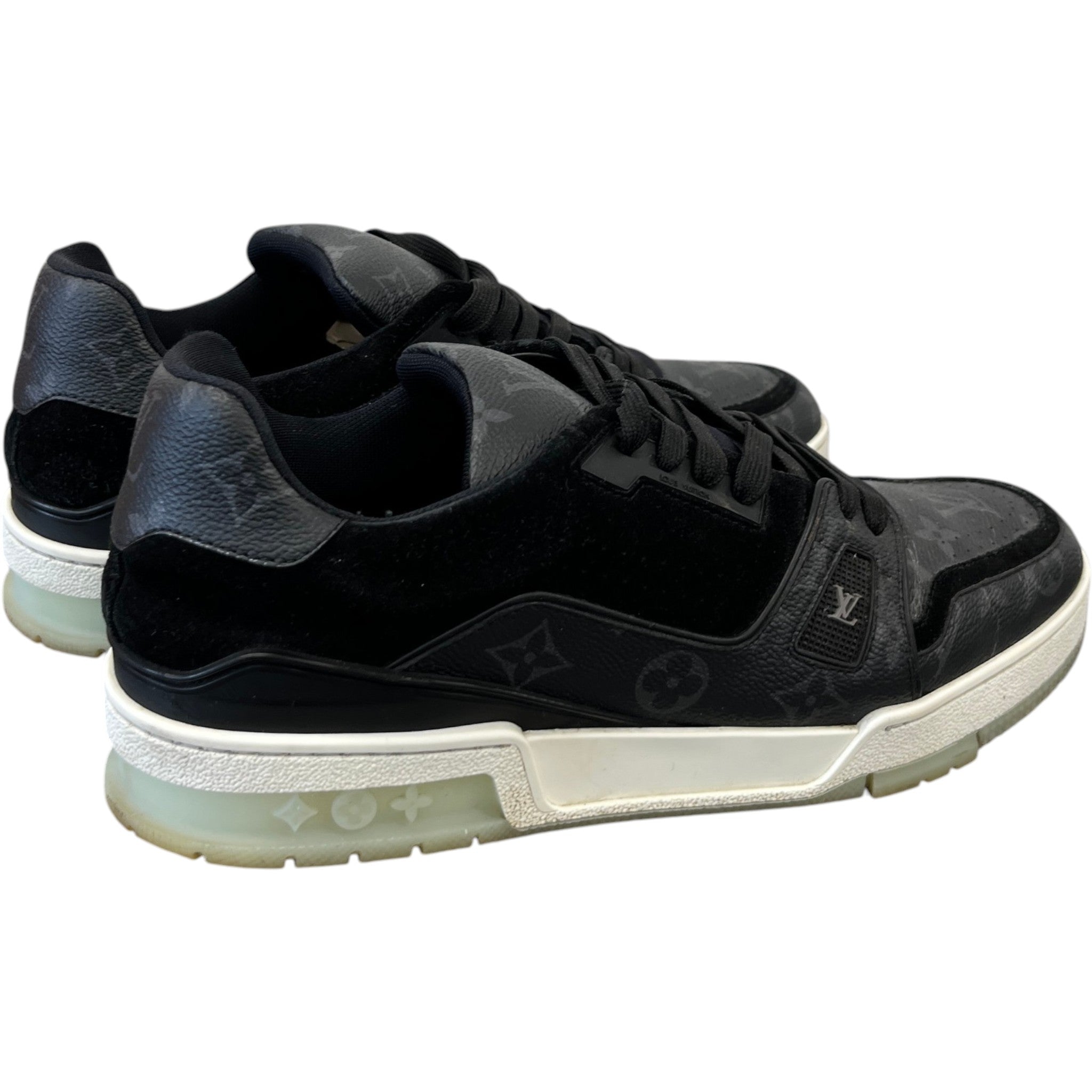 Men's Monogram Eclipse Lv Low Trainers Charcoal Size EU 43 / UK 9