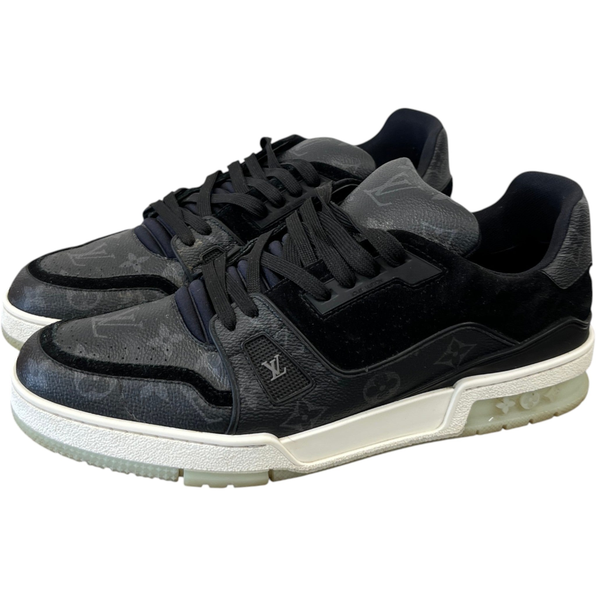 Men's Monogram Eclipse Lv Low Trainers Charcoal Size EU 43 / UK 9