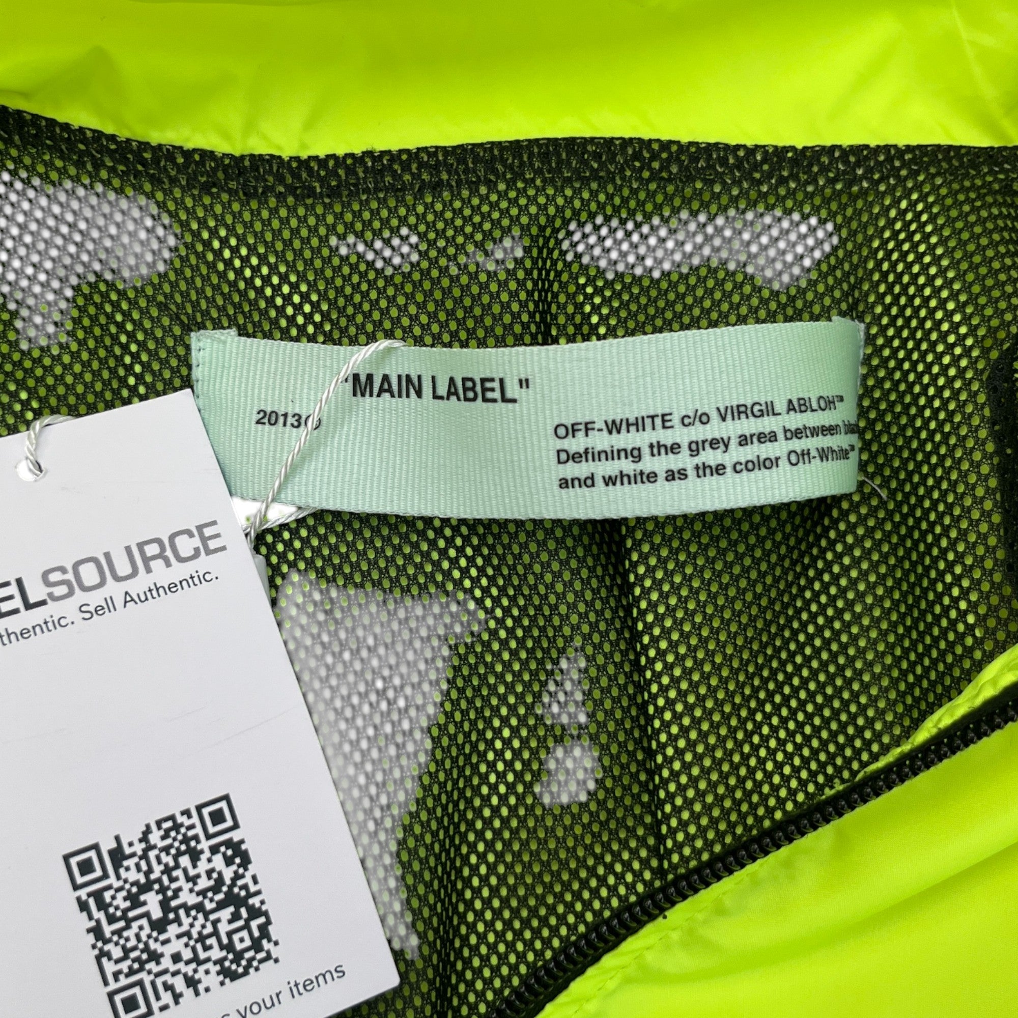 Men's Taped Logo Windbreaker Yellow Size S