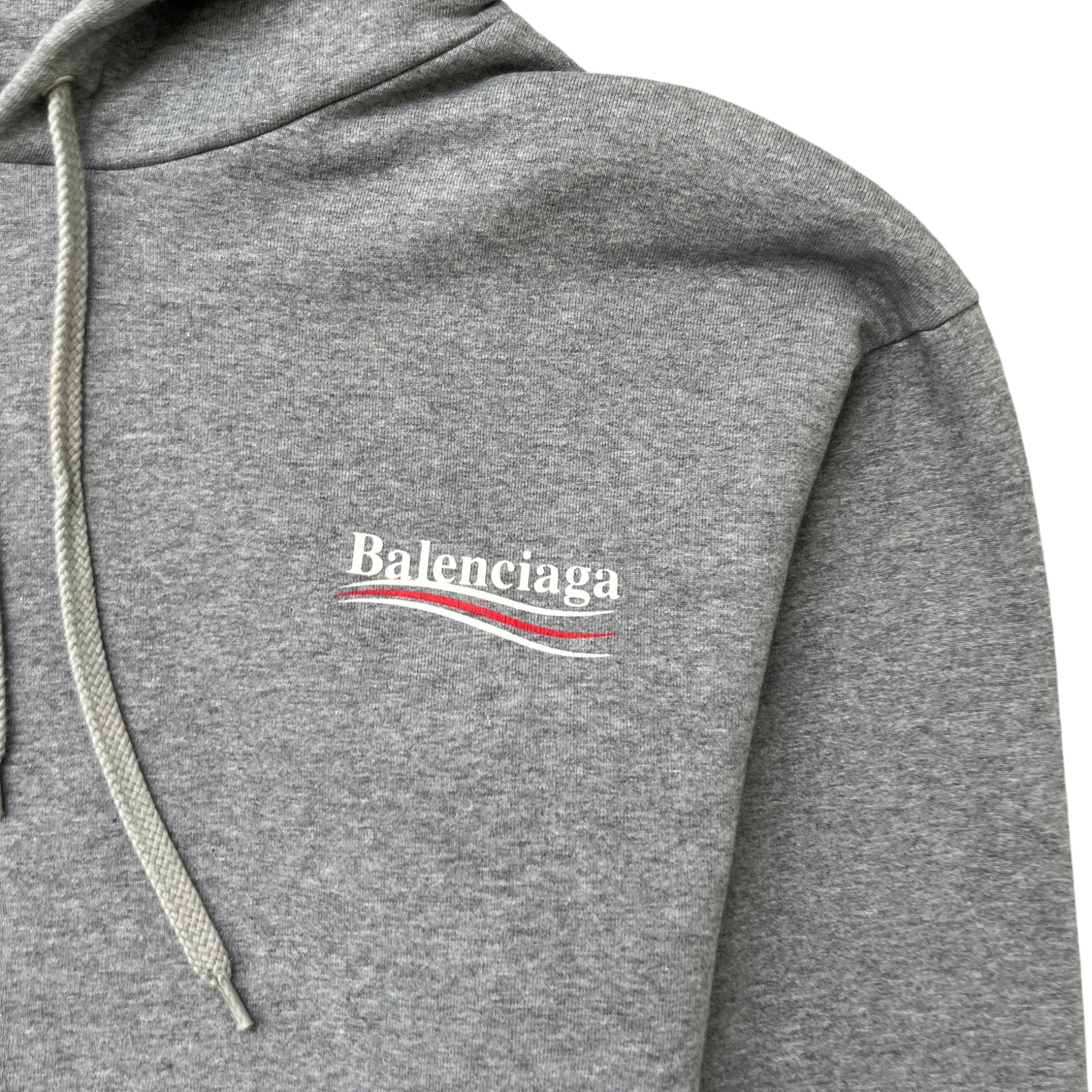 Men's Political Campaign Hoodie Grey Size M