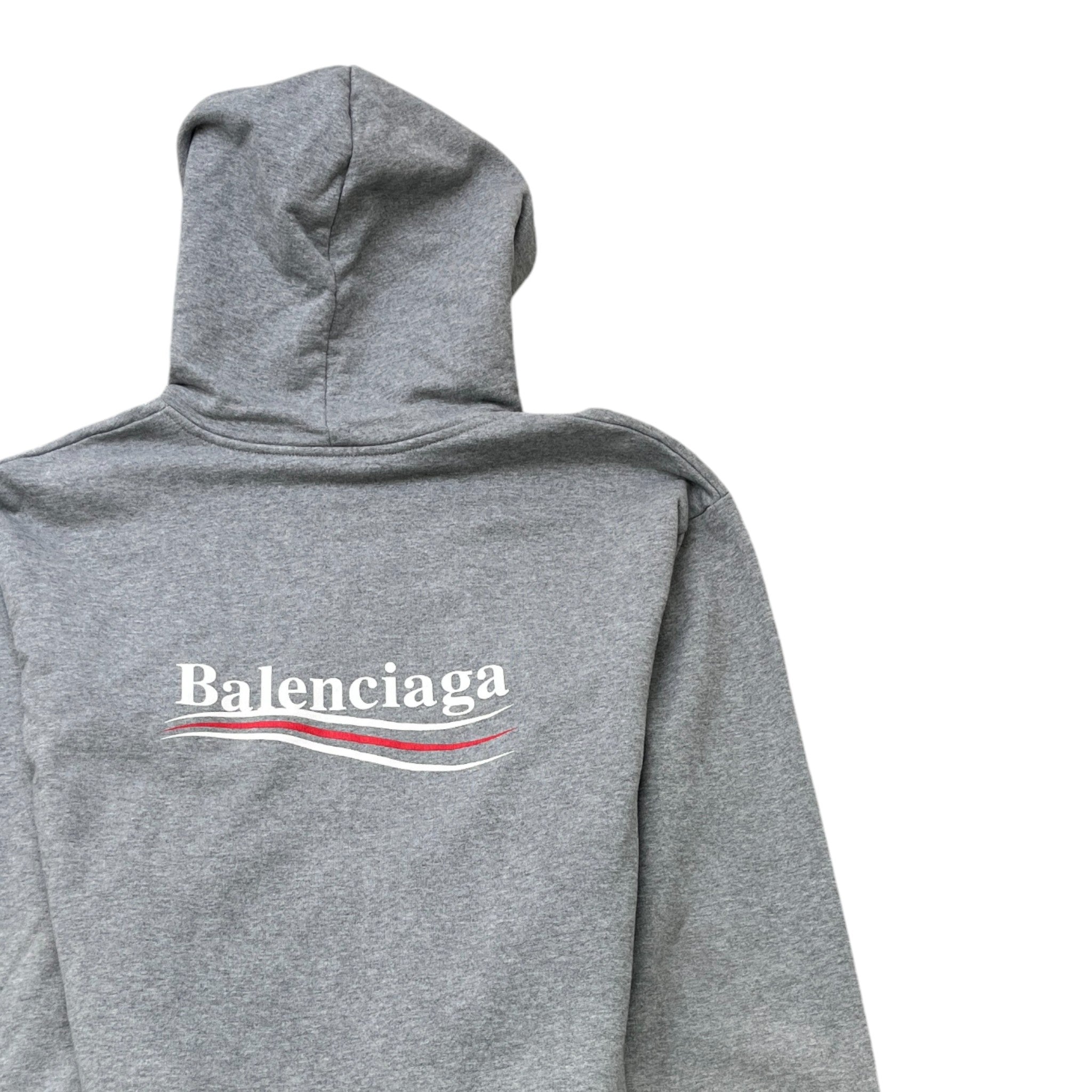 Men's Political Campaign Hoodie Grey Size M