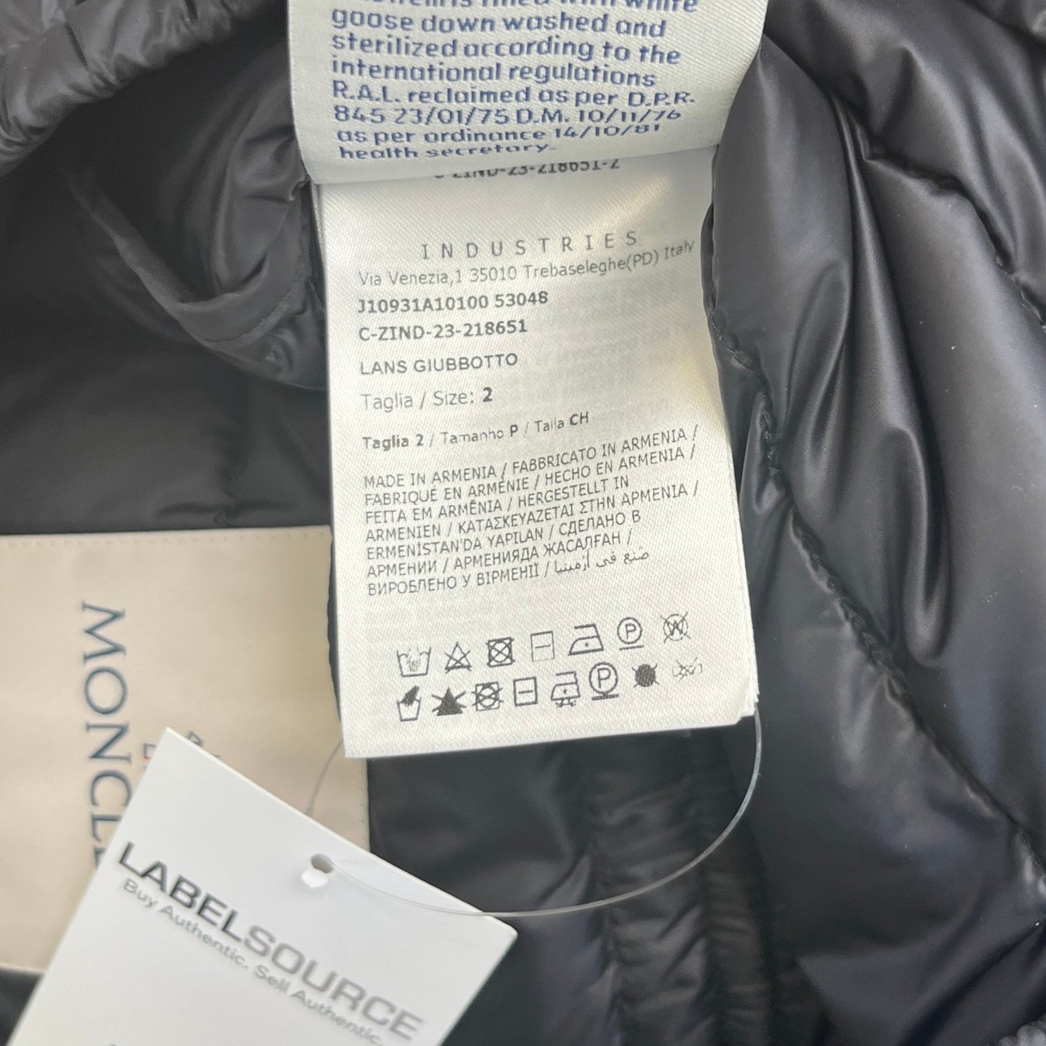 Women's Lans Jacket Black Size 2 / UK 12