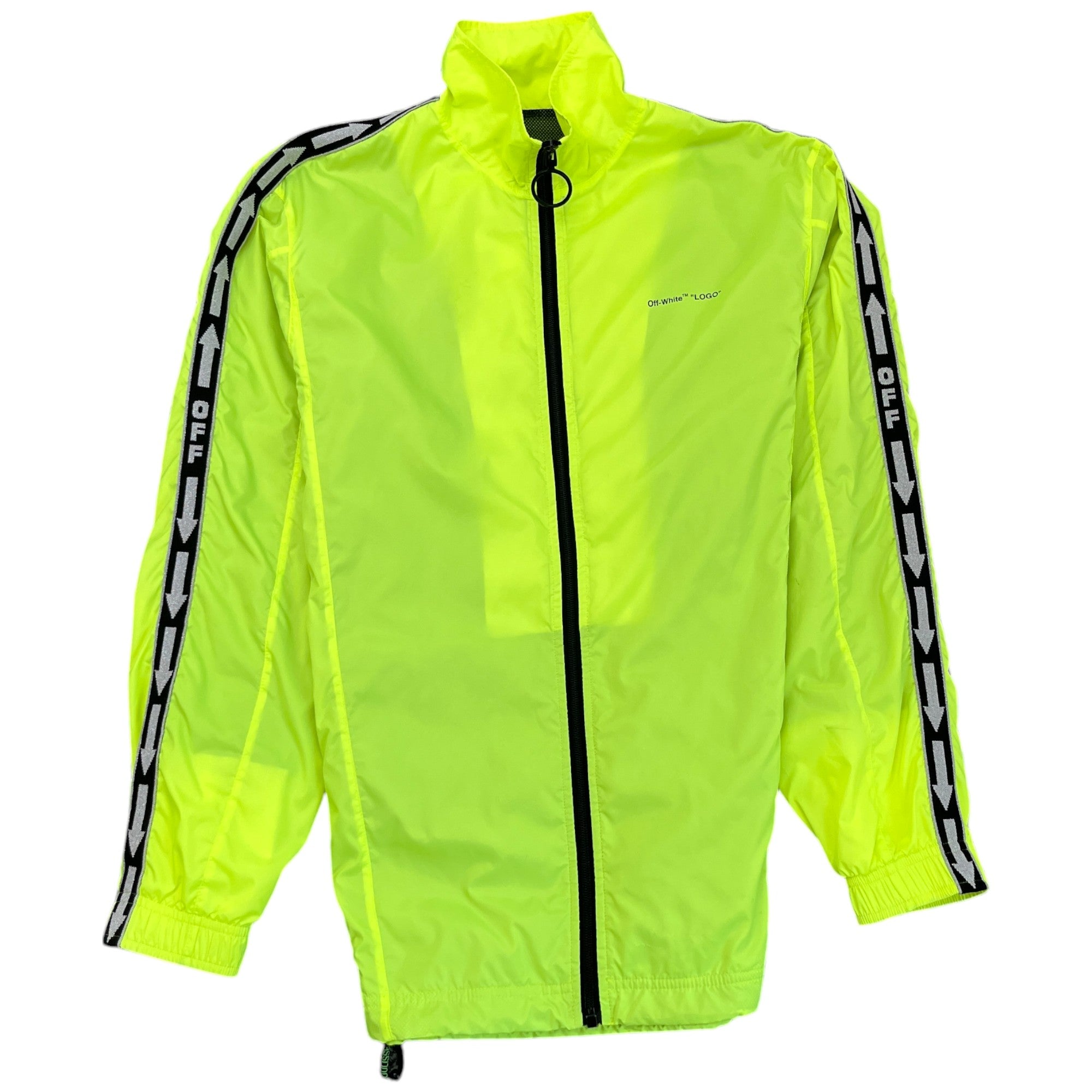 Men's Taped Logo Windbreaker Yellow Size S