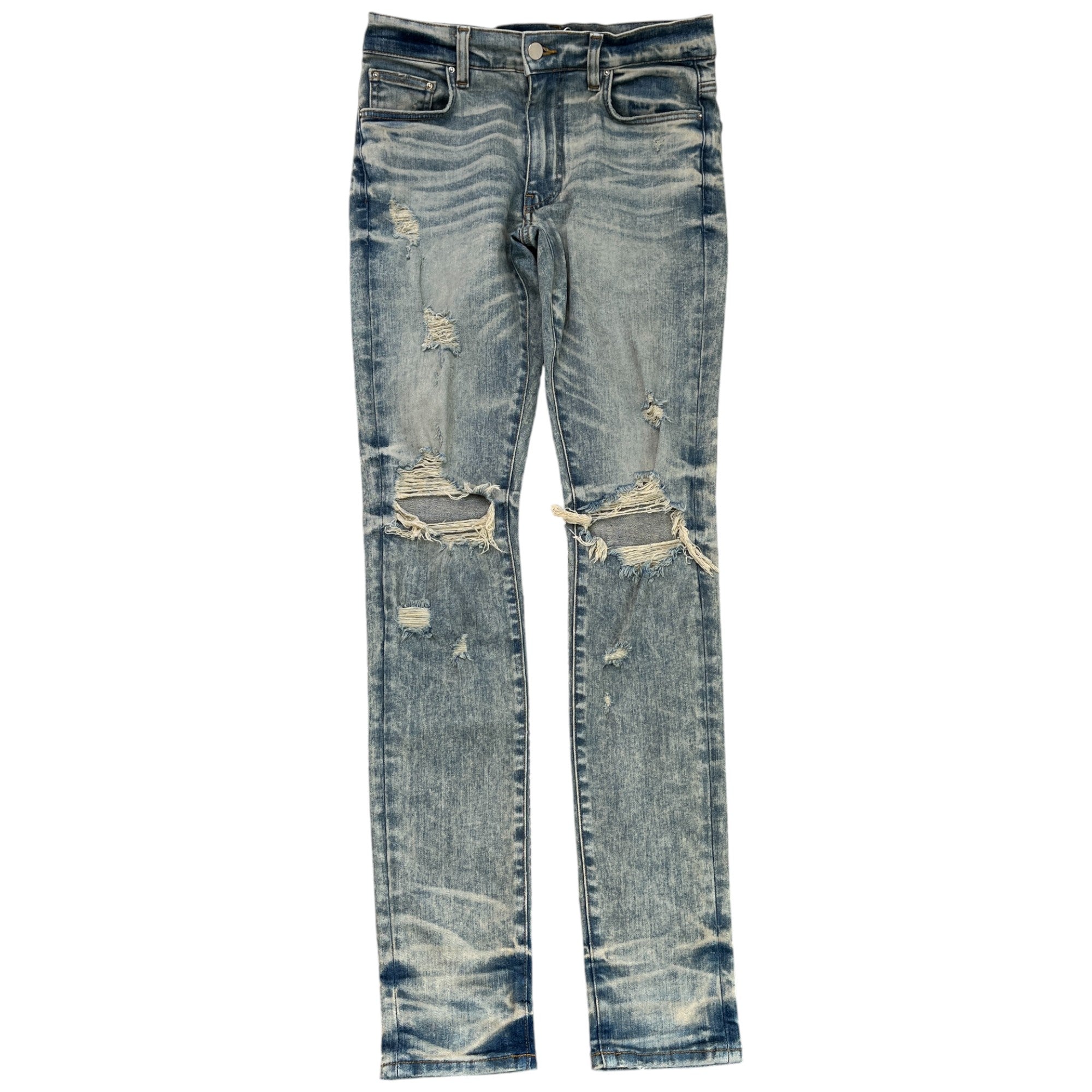 Men's Mx1 Distressed Jeans Blue Size Waist 29"