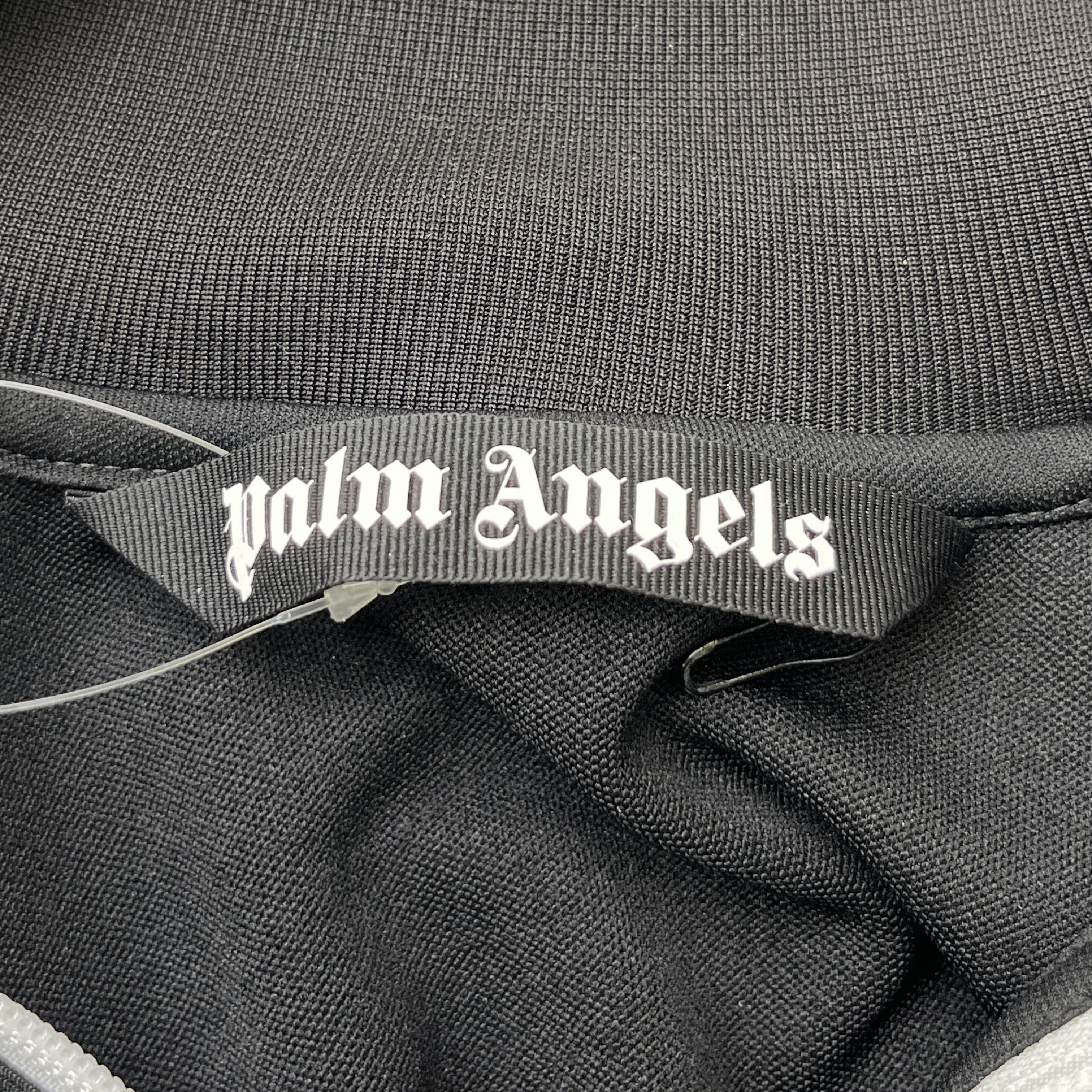 Men's Logo Print Track Jacket Black Size M