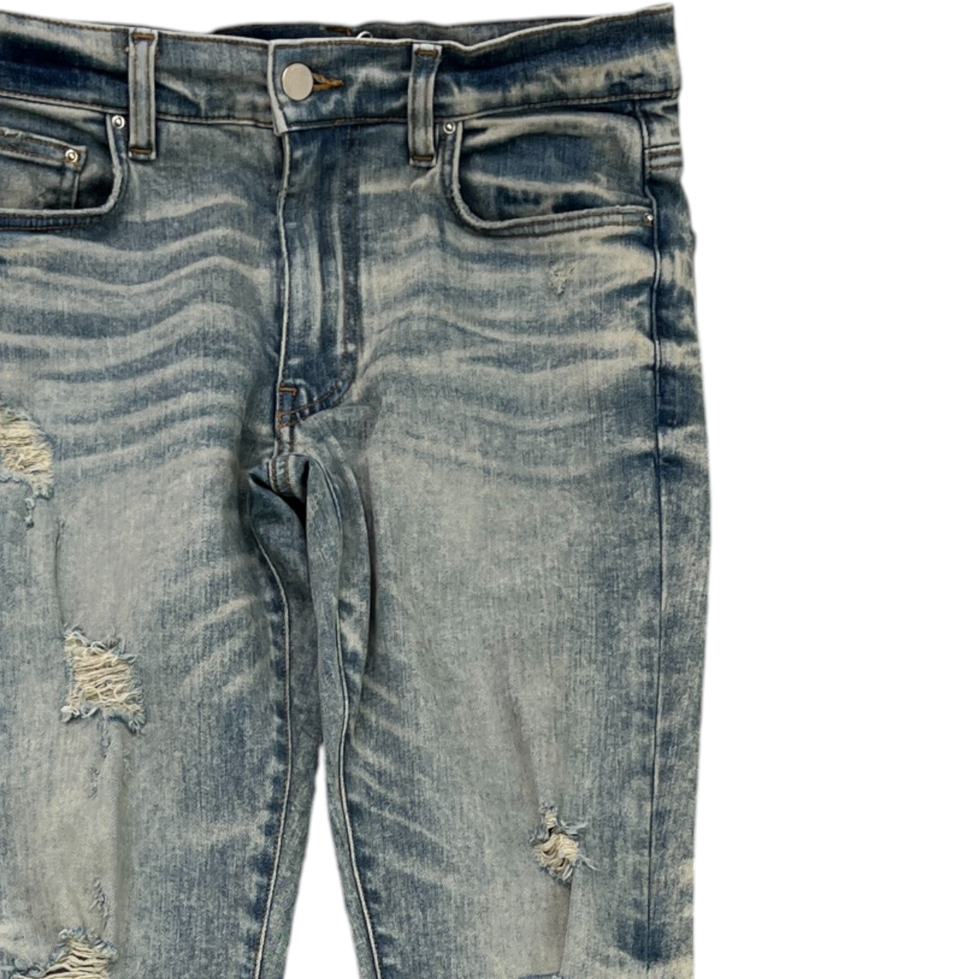 Men's Mx1 Distressed Jeans Blue Size Waist 29"