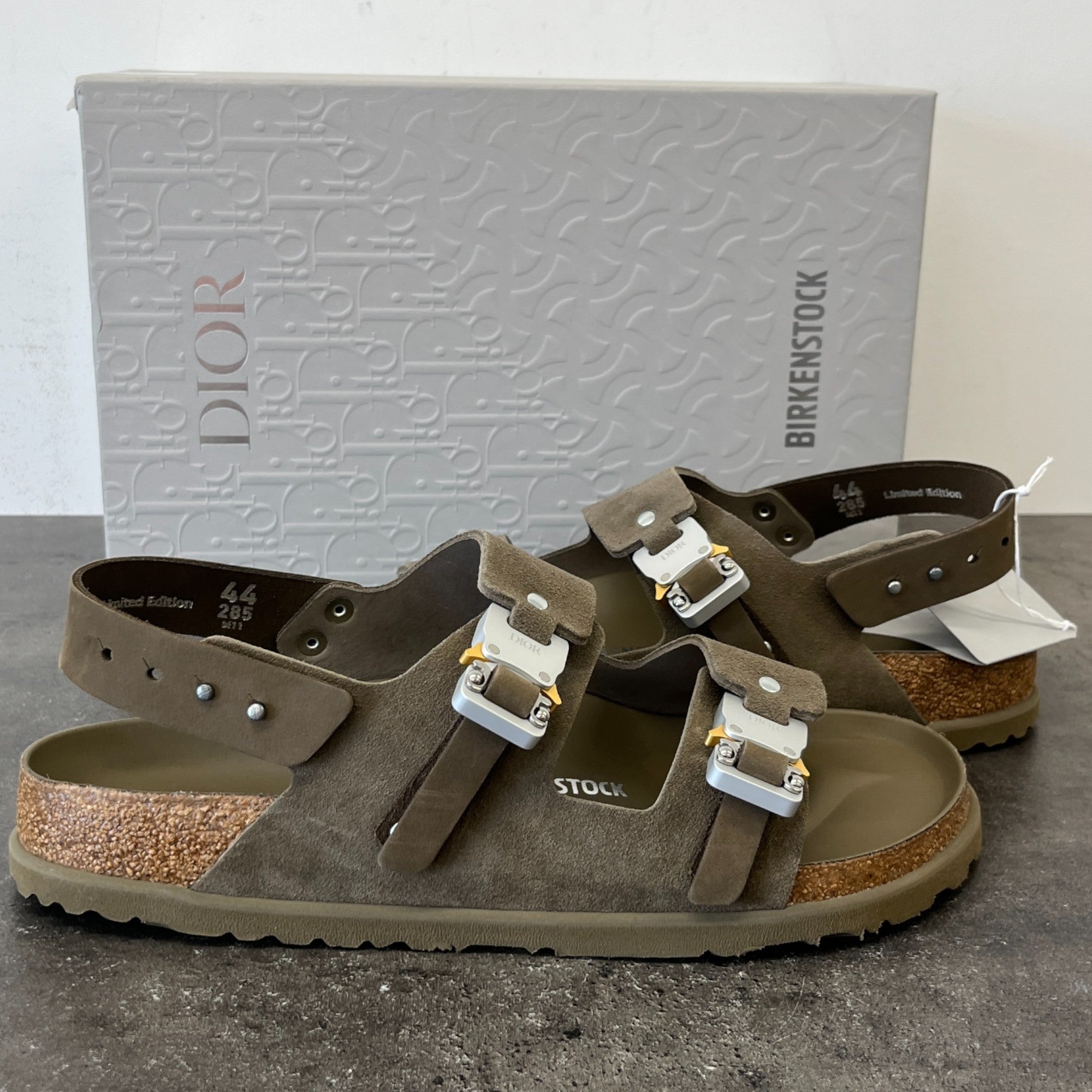 Men's X Birkenstocks Sandals Khaki Size EU 44 / UK 10
