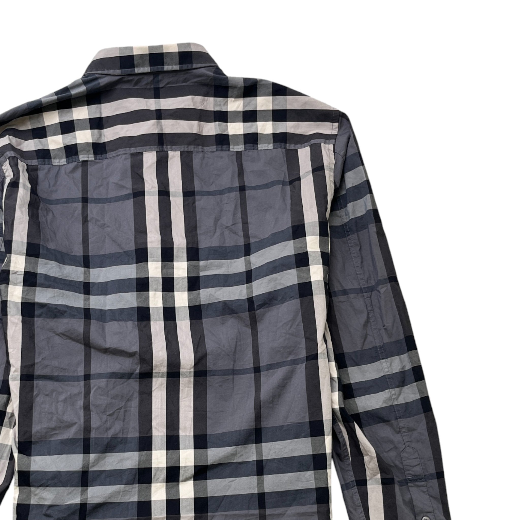 Men's Checkered Shirt Grey Size L