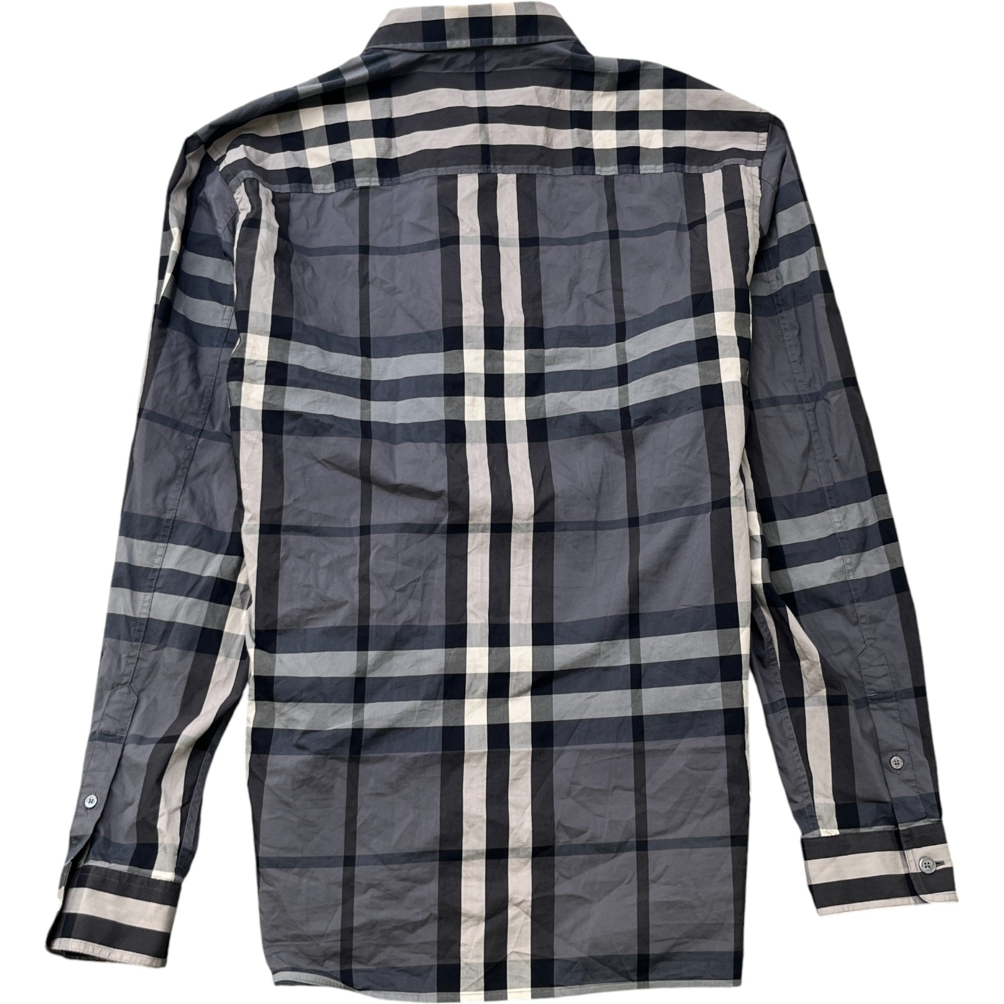 Men's Checkered Shirt Grey Size L