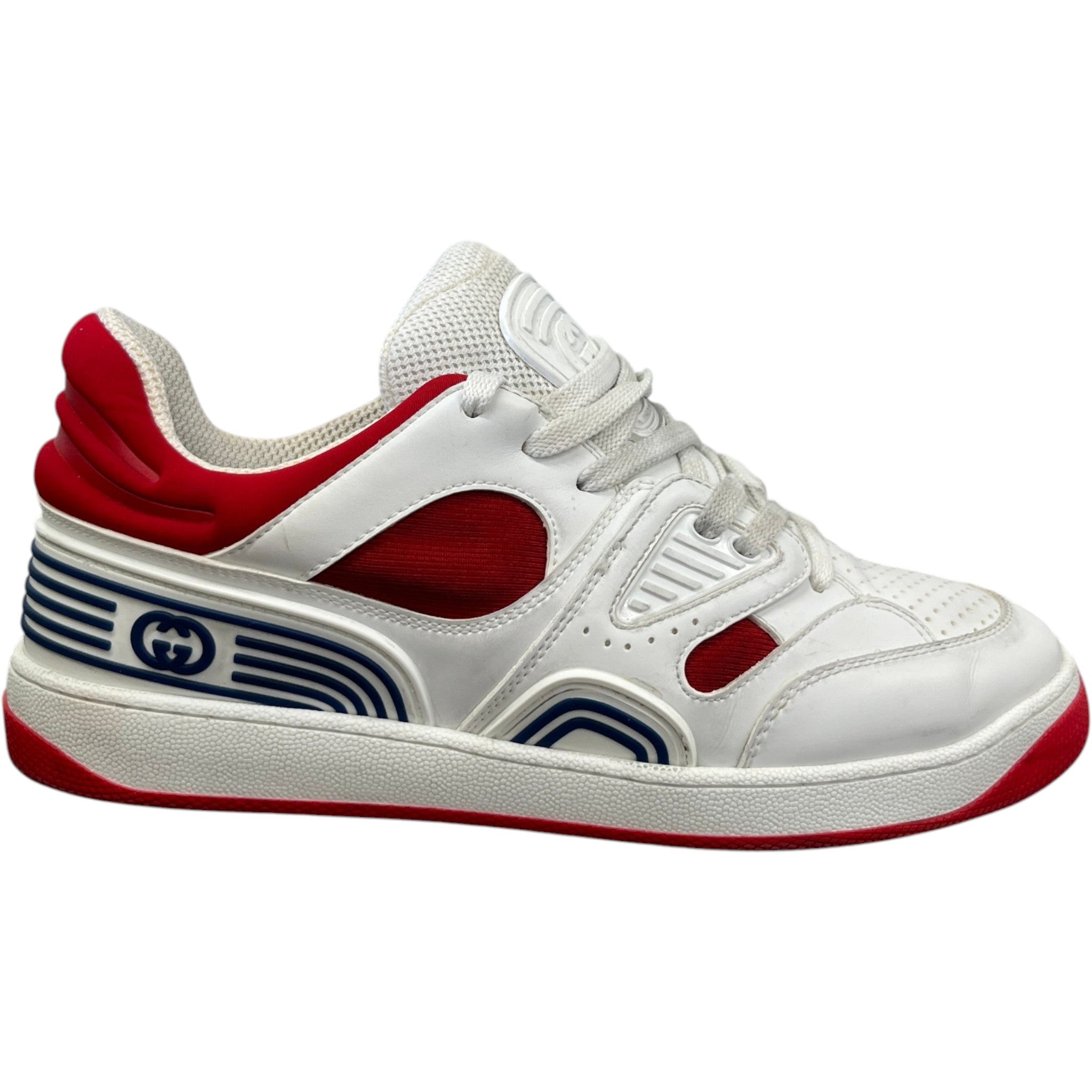 Men's Basket Distressed Low Trainers White Size EU 41 / UK 7