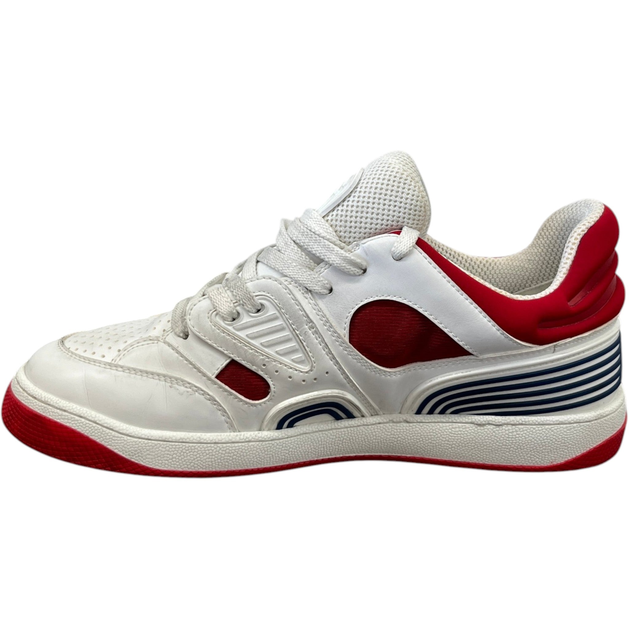 Men's Basket Distressed Low Trainers White Size EU 41 / UK 7