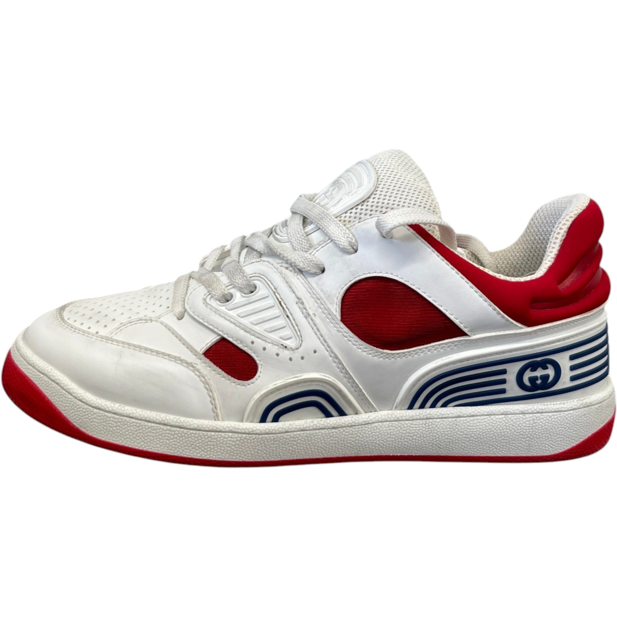 Men's Basket Distressed Low Trainers White Size EU 41 / UK 7