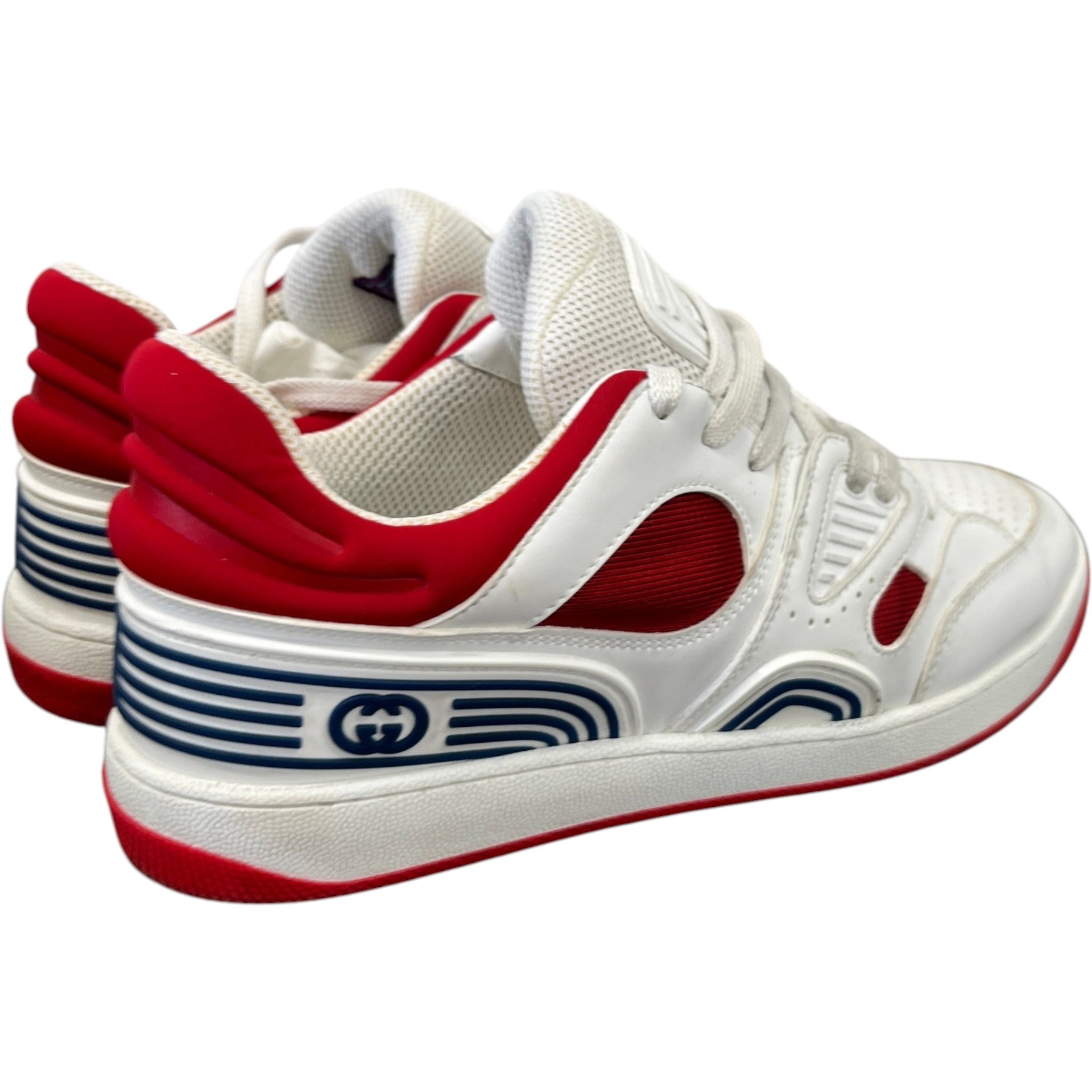 Men's Basket Distressed Low Trainers White Size EU 41 / UK 7
