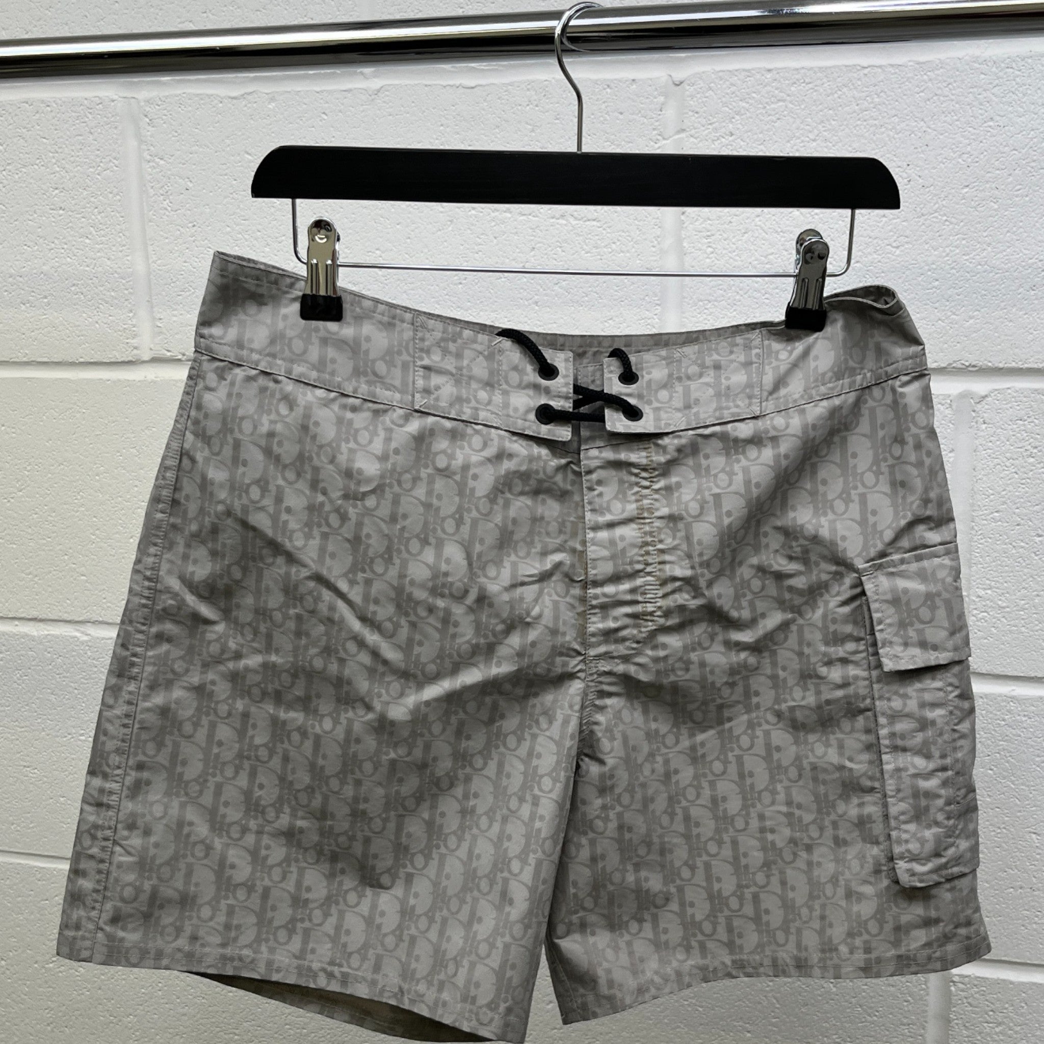 Men's Oblique Swim Shorts Grey Size S