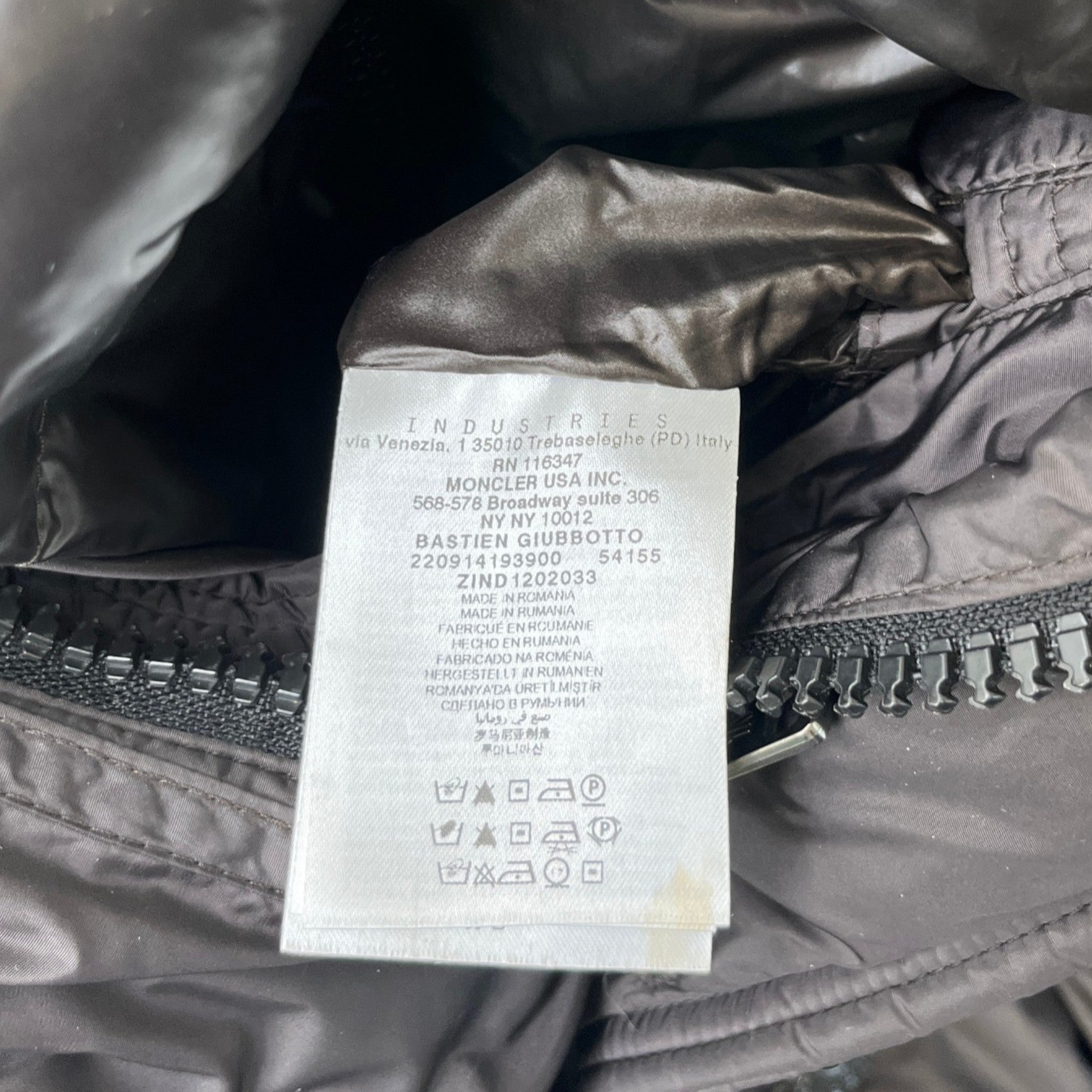 Men's Bastien Down Jacket Charcoal Size 4 / XL