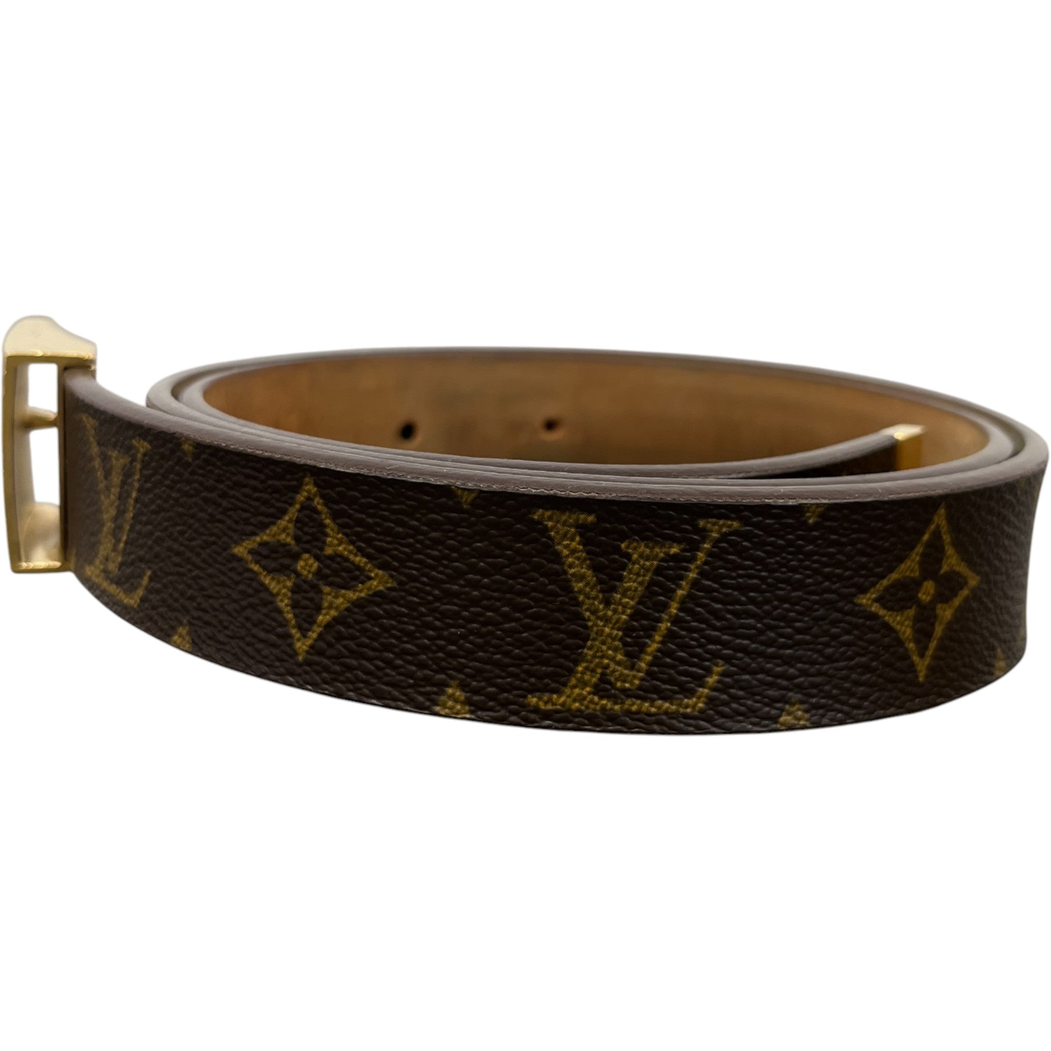 Women's Monogram Ceinture Carree Belt Brown Size Waist 34"