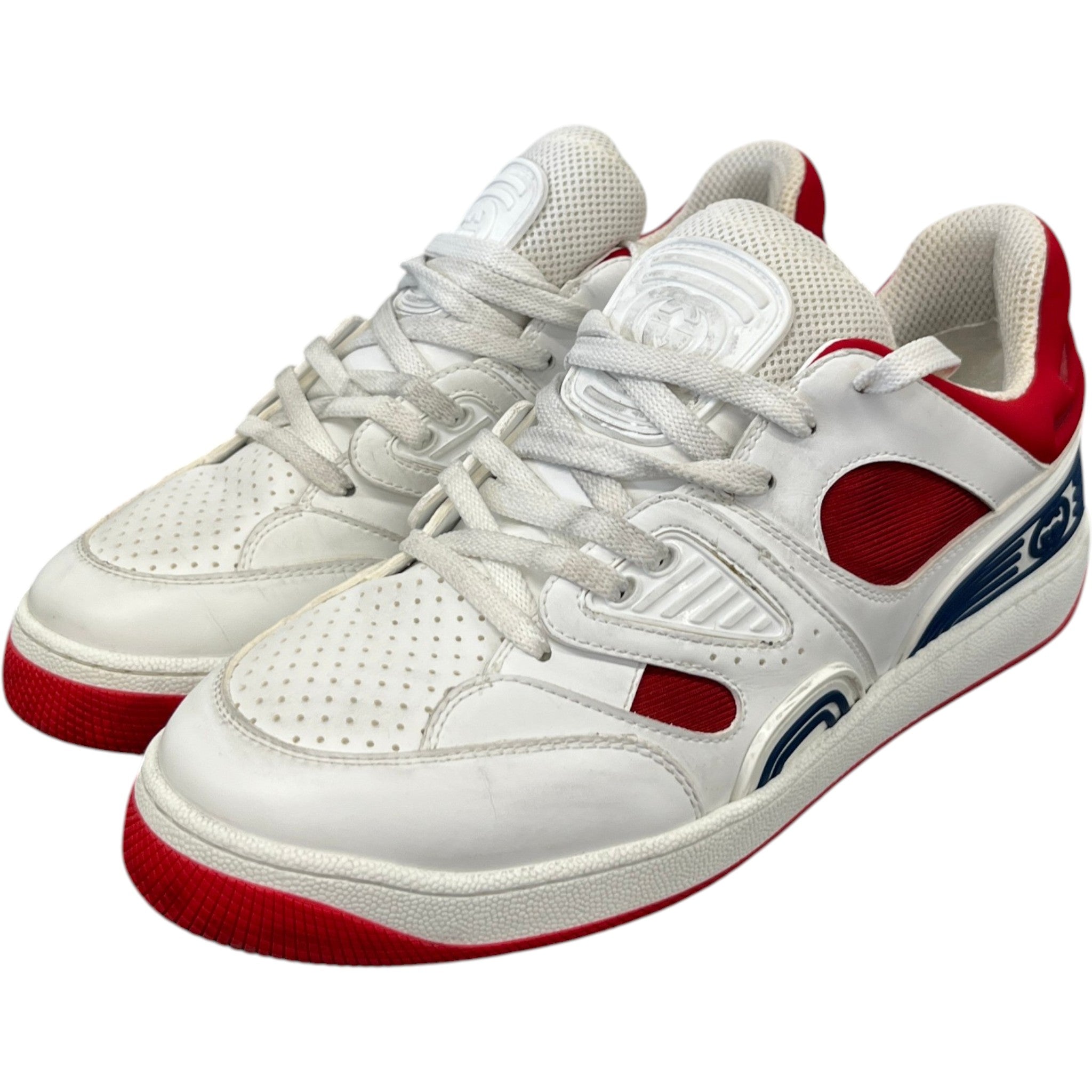 Men's Basket Distressed Low Trainers White Size EU 41 / UK 7