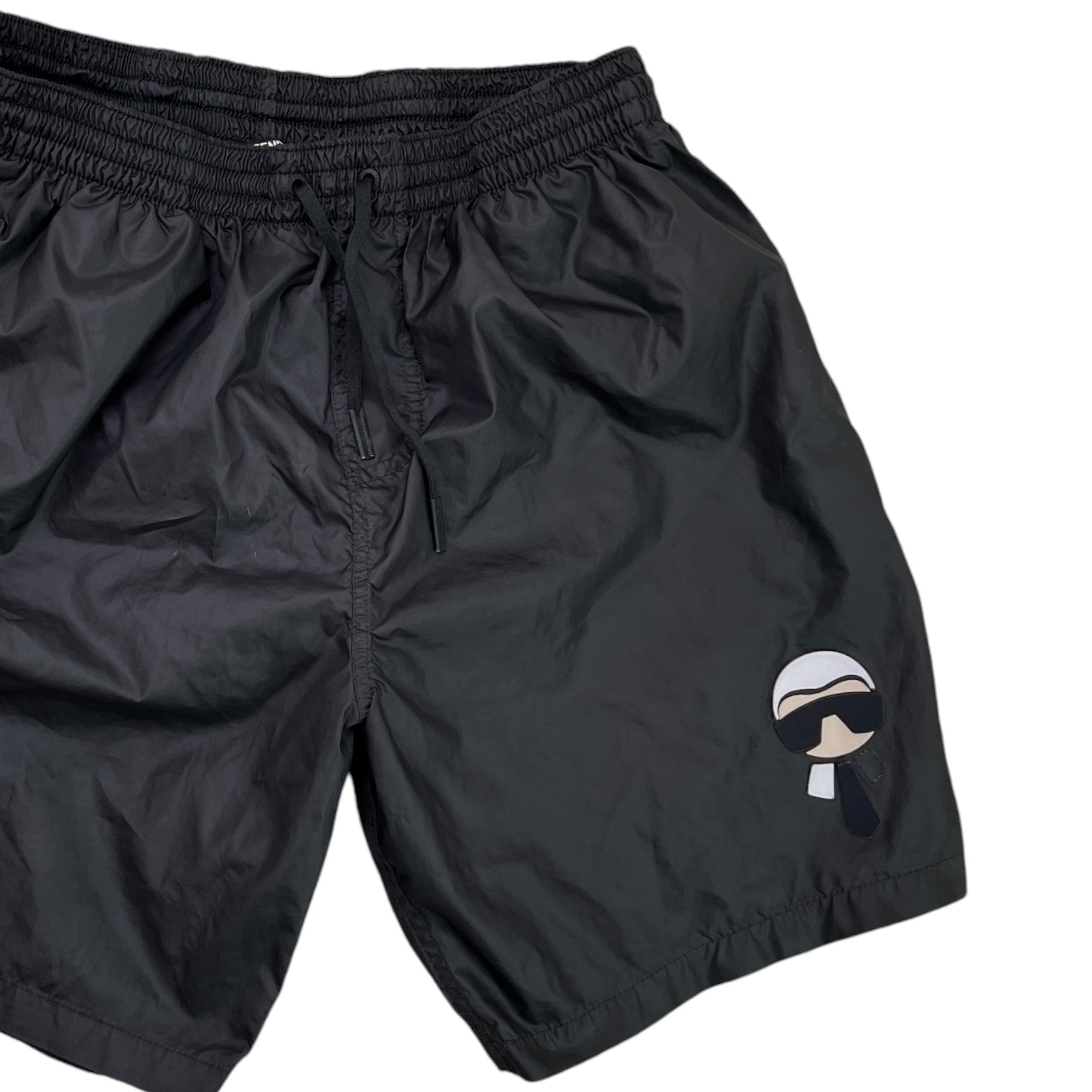 Men's X Karl Largerfeld Swim Shorts Black Size W34 / IT 50