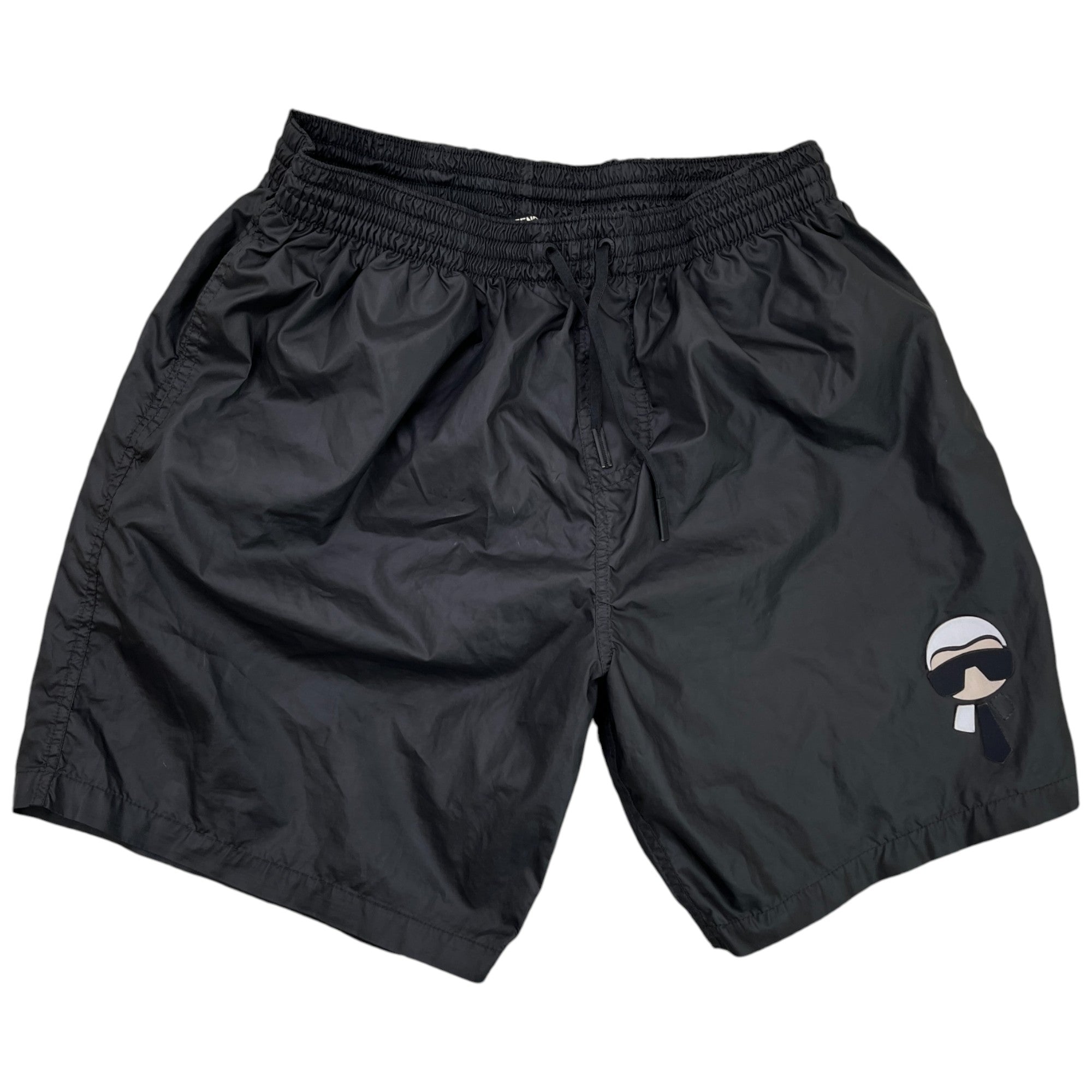 Men's X Karl Largerfeld Swim Shorts Black Size W34 / IT 50