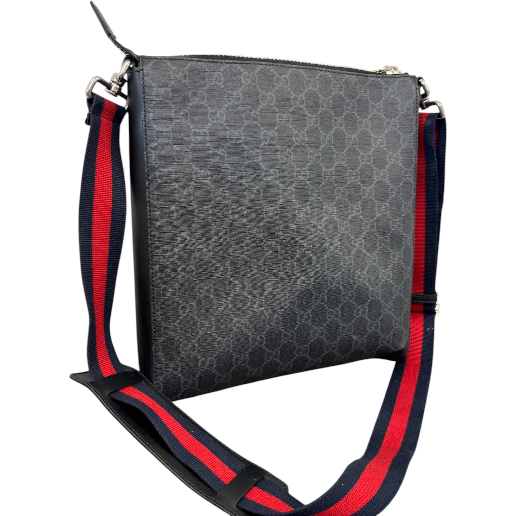 Men's Gg Supreme Messenger Bag Black