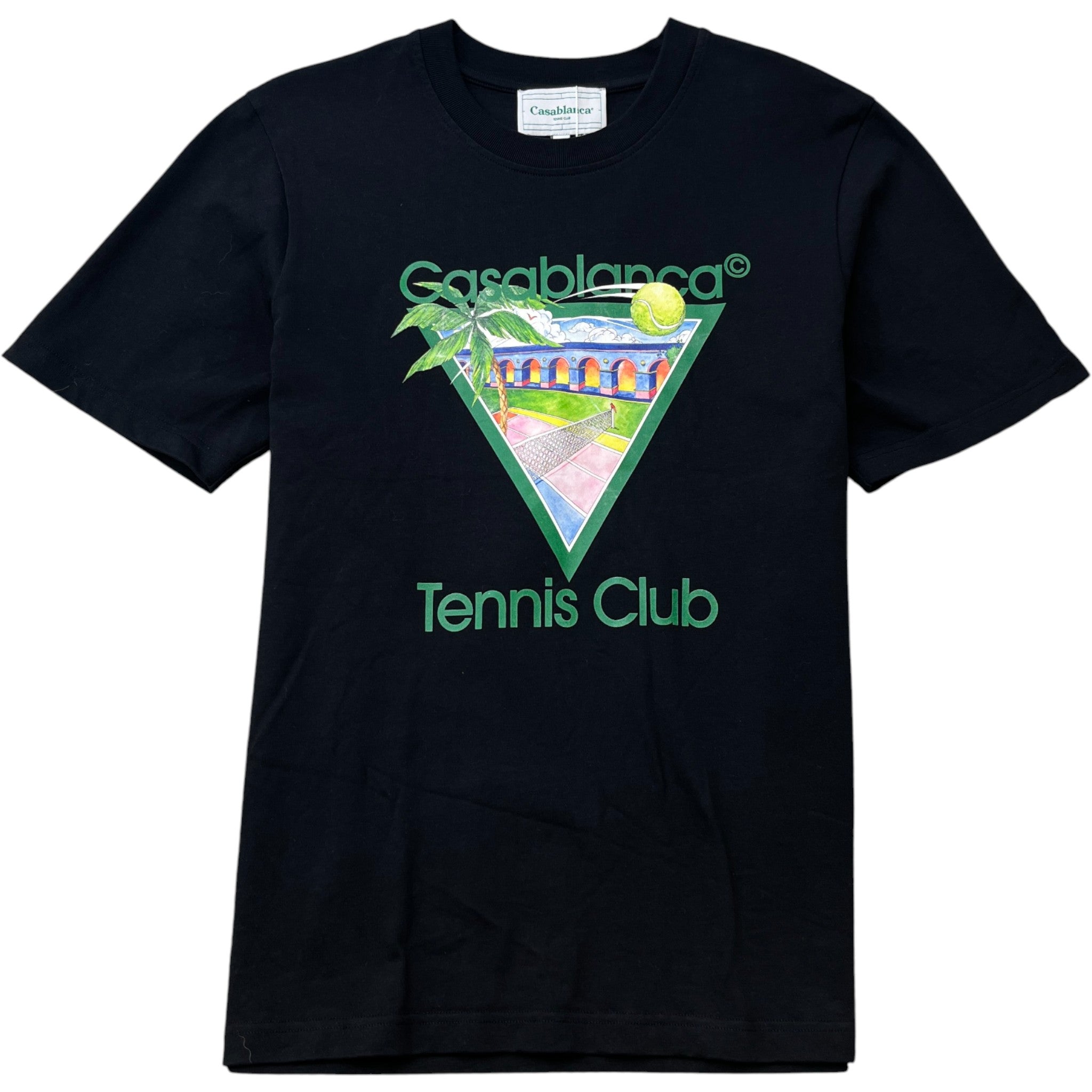 Men's Tennis Club Logo T-Shirt Black Size L