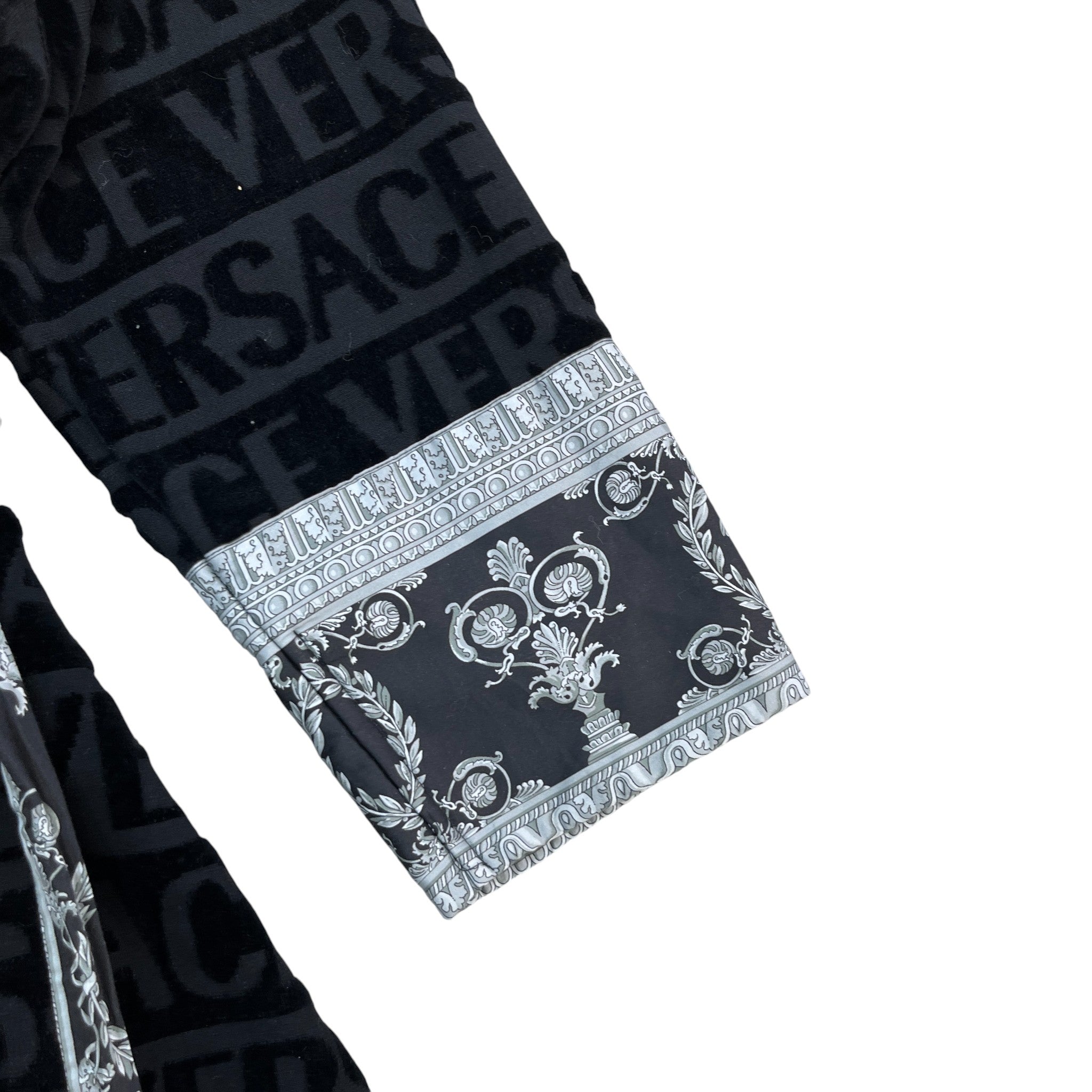 Men's I ♡ Baroque Bath Robe Black Size M