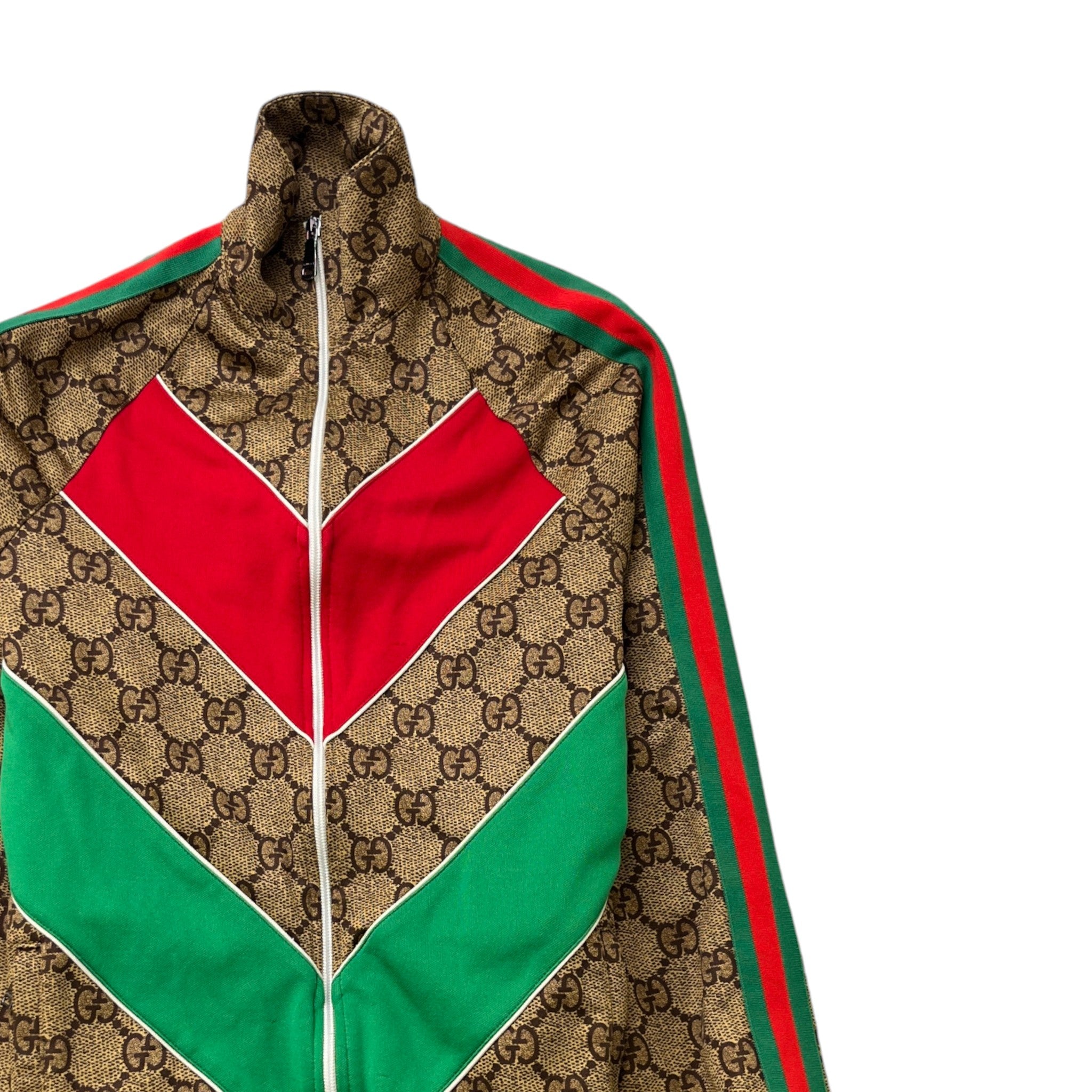 Men's Gg Supreme Zip Jumper Brown Size S