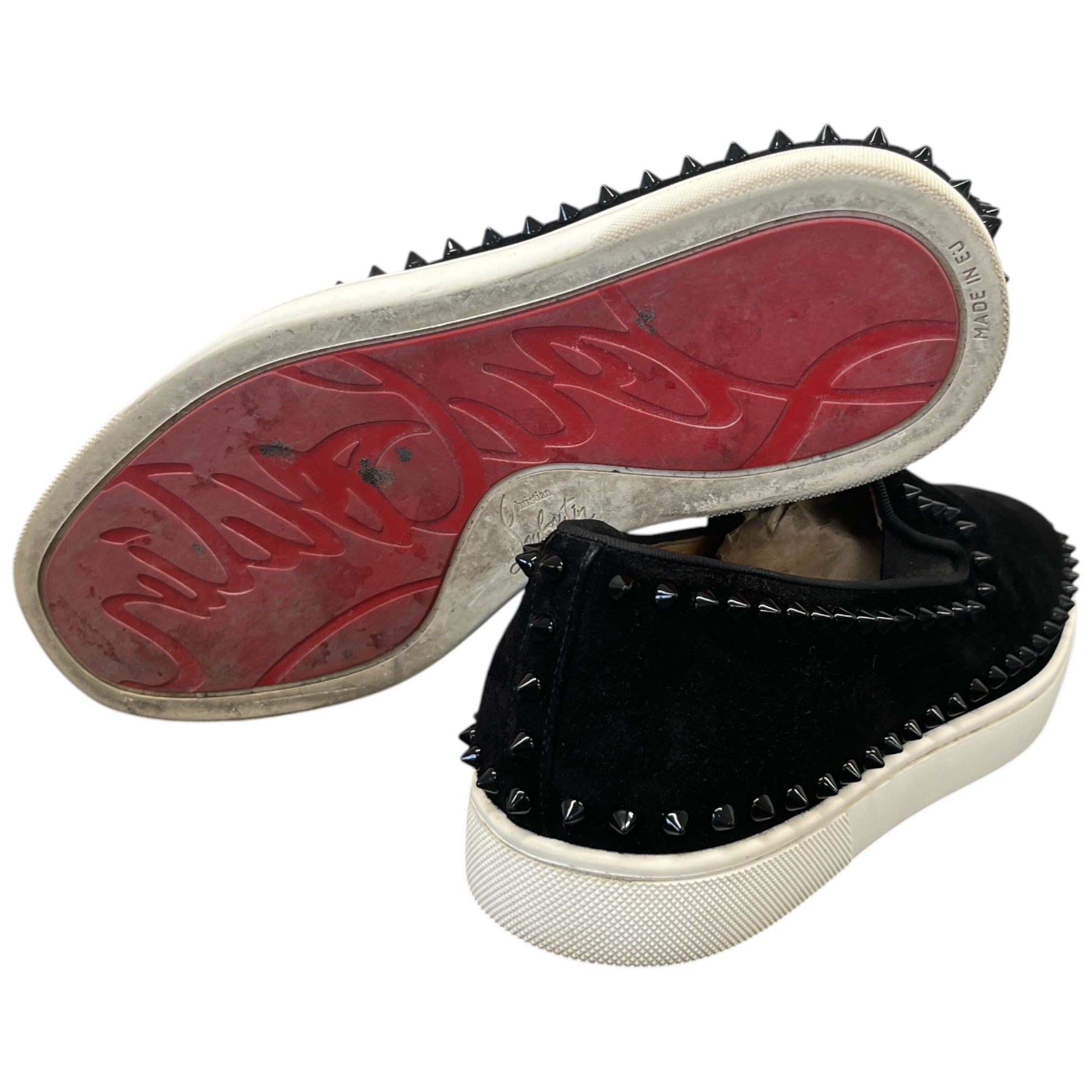 Men's Pik Boat Loafers Black Size EU 40.5 / UK 6.5