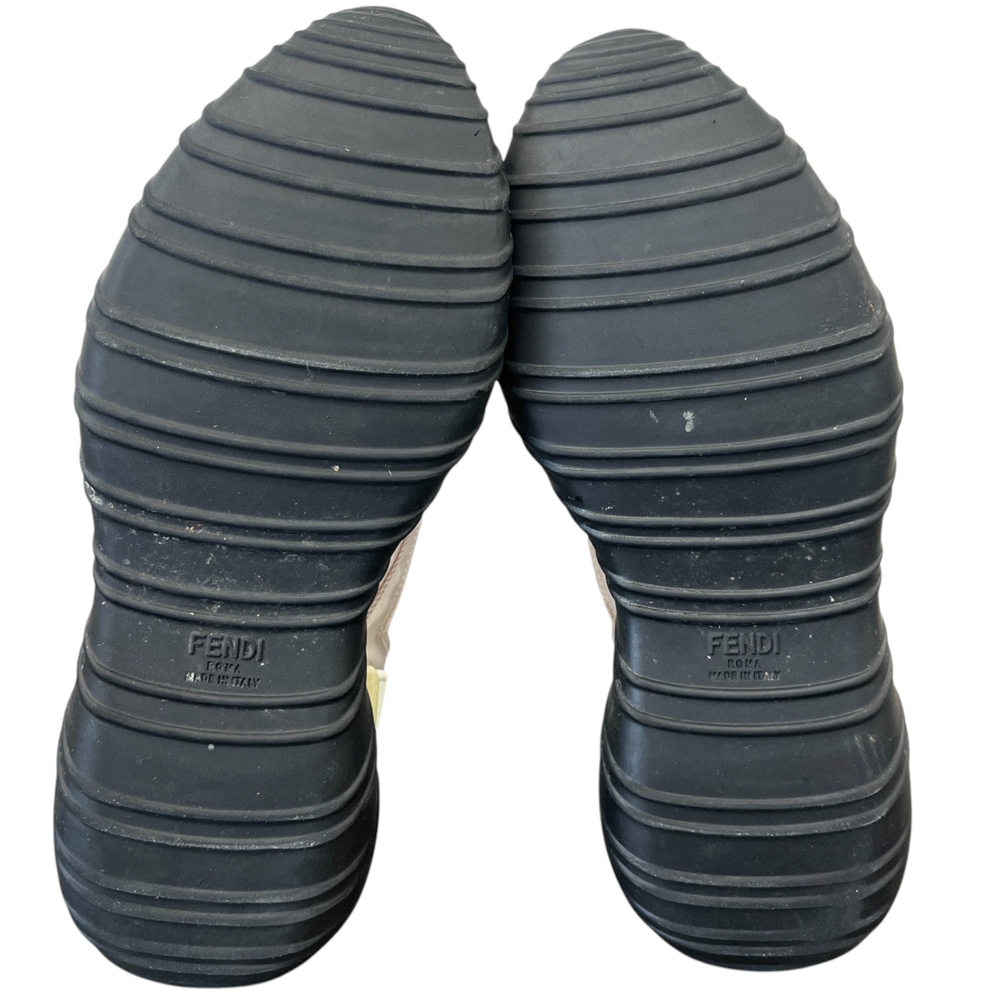 Men's Ff Logo Mesh Low Trainers White Size EU 42 / UK 8