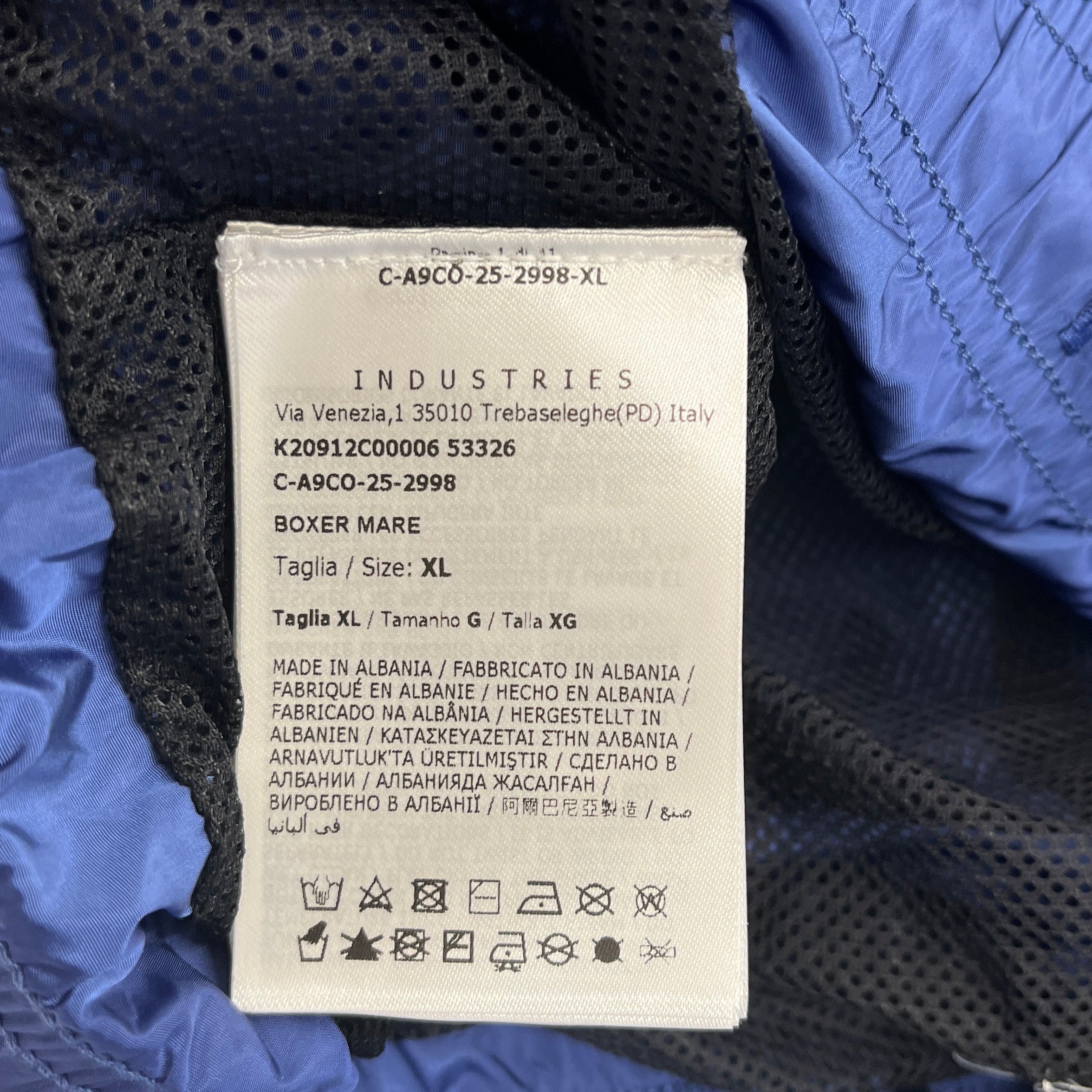 Men's Boxer Mare Swim Shorts Blue Size XXL