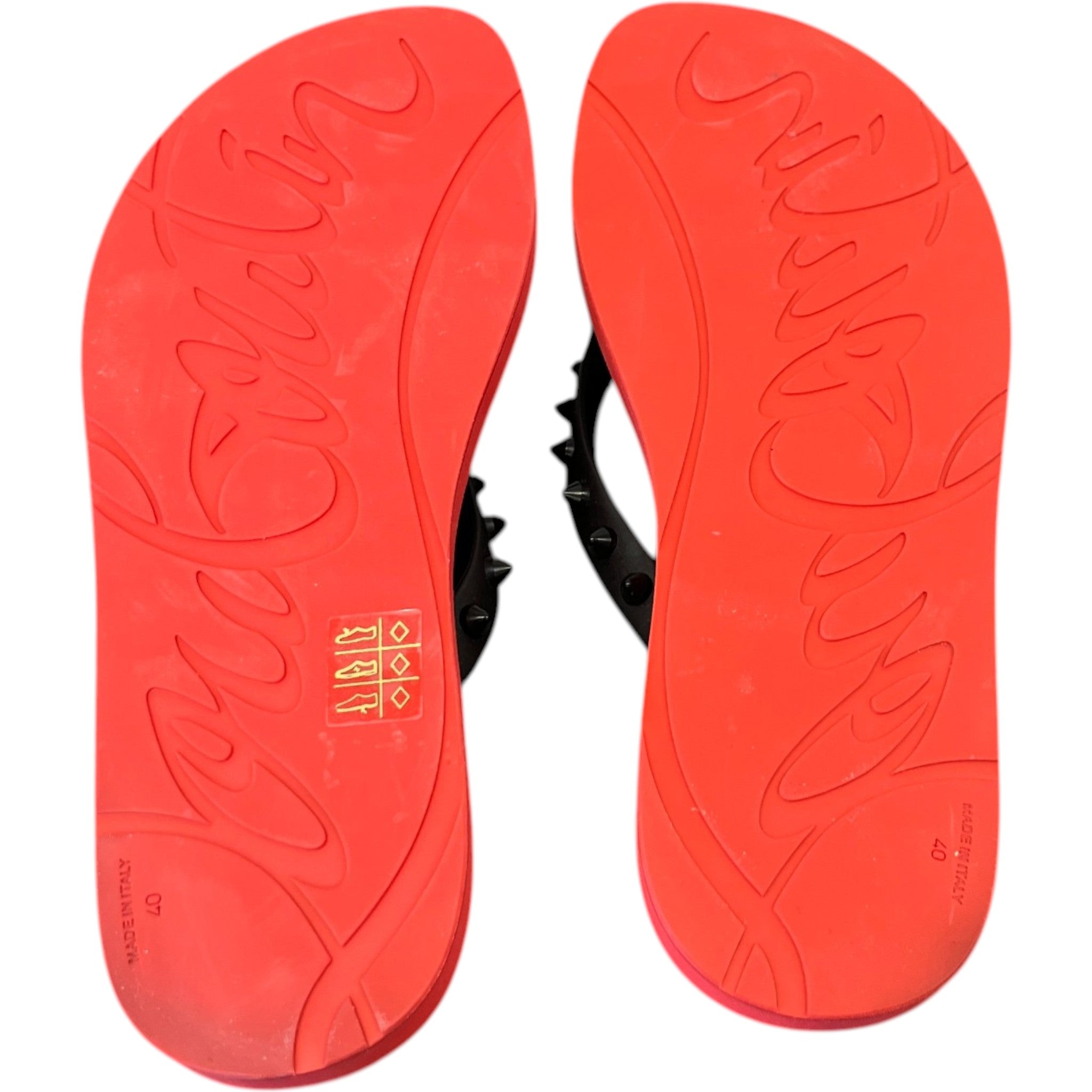 Women's Loubi Flip Studded Sandals Red Size EU 40 / UK 7
