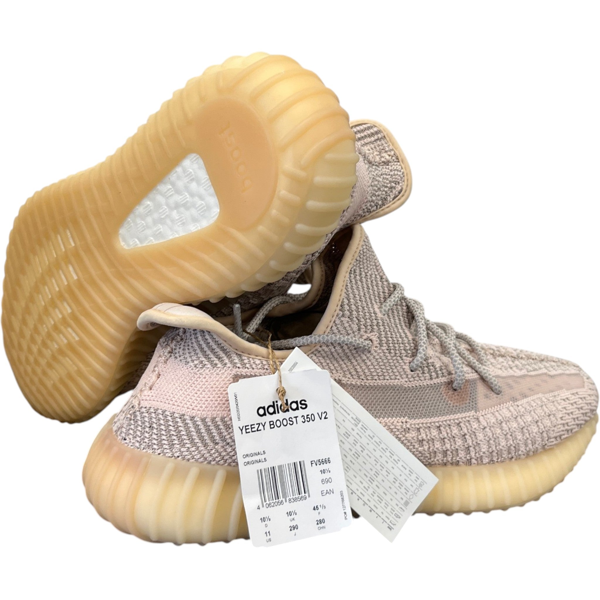 Men's Boost 350 Low Trainers Beige Size EU 44.5 / UK 10.5