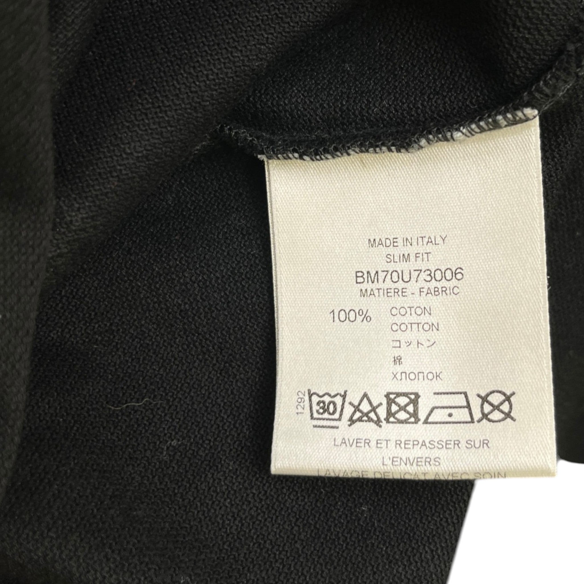 Men's Pocket Logo Polo Shirt Black Size S