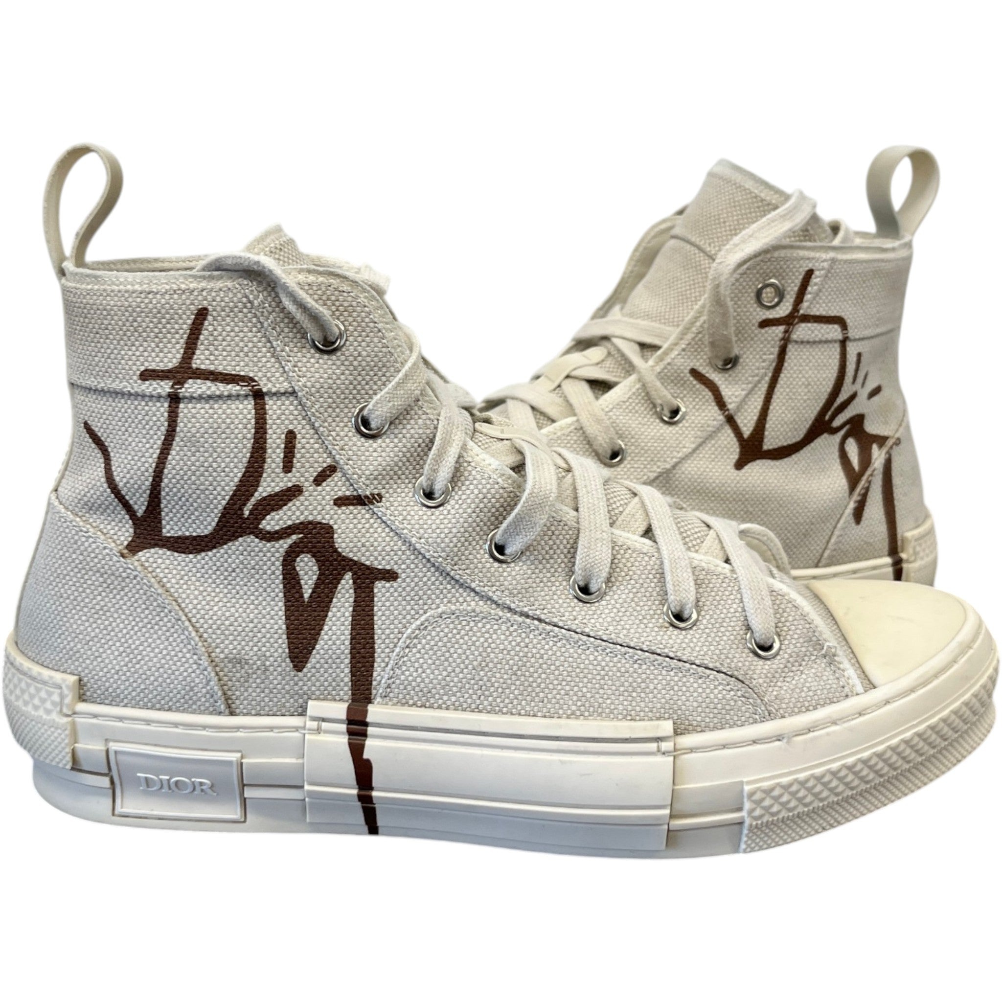 Men's B23 Cactus Jack High Trainers Beige Size EU 41.5 / UK 7.5