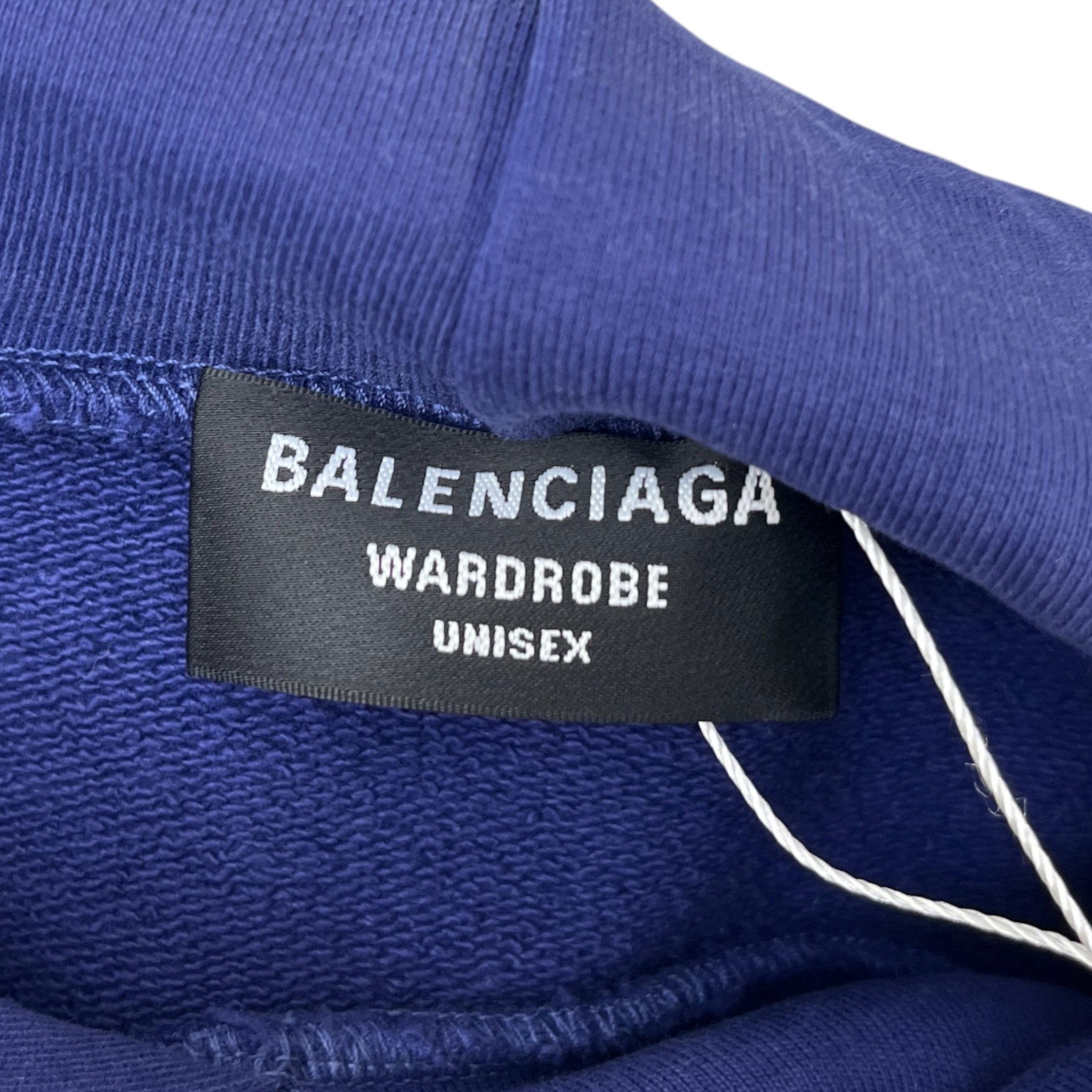 Political Logo Hoodie Blue Size XXL