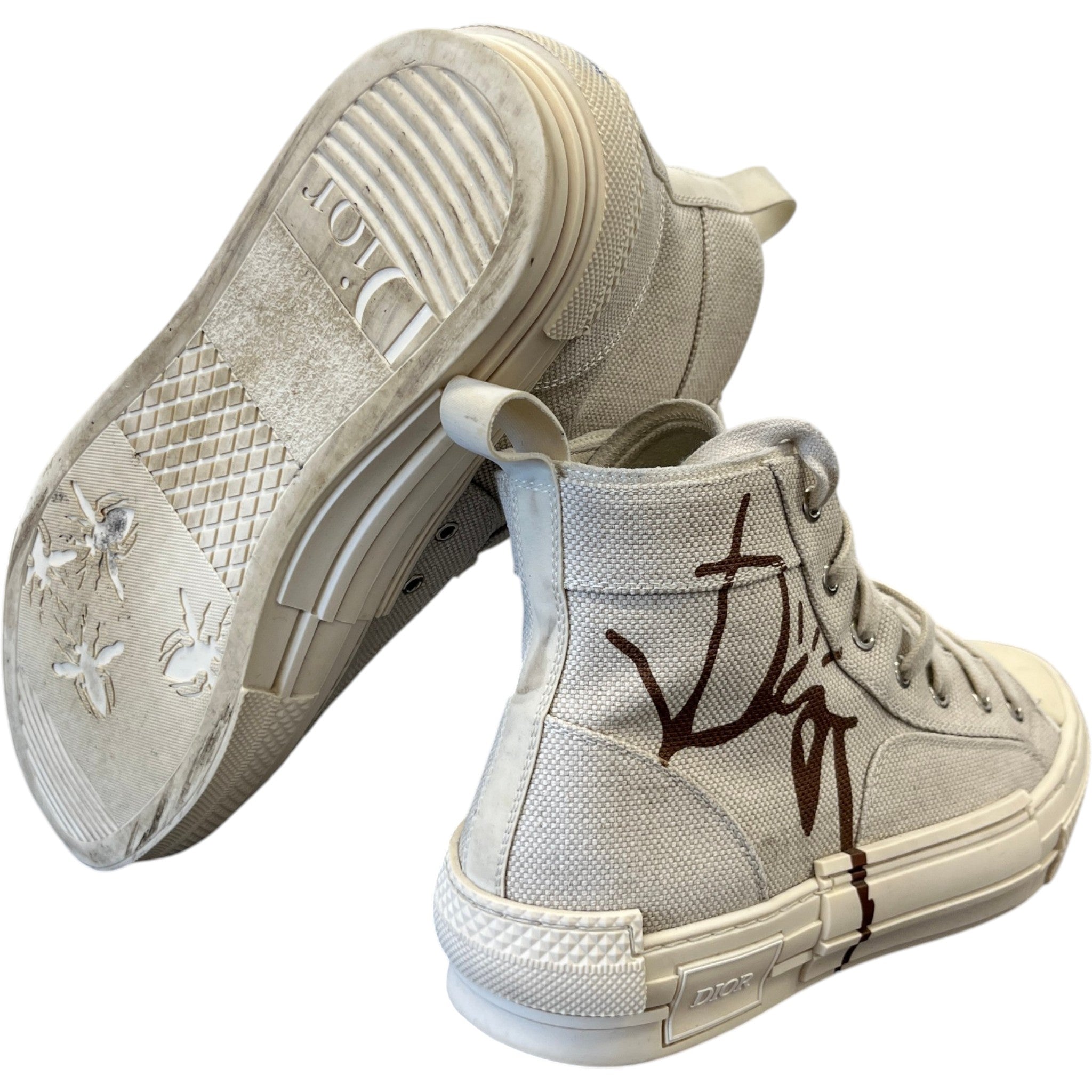 Men's B23 Cactus Jack High Trainers Beige Size EU 41.5 / UK 7.5