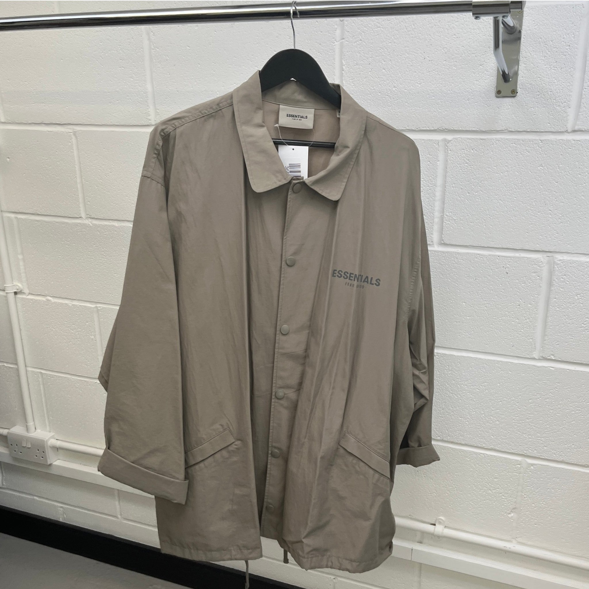 Men's Fear Of God Coaches Jacket Khaki Size XL