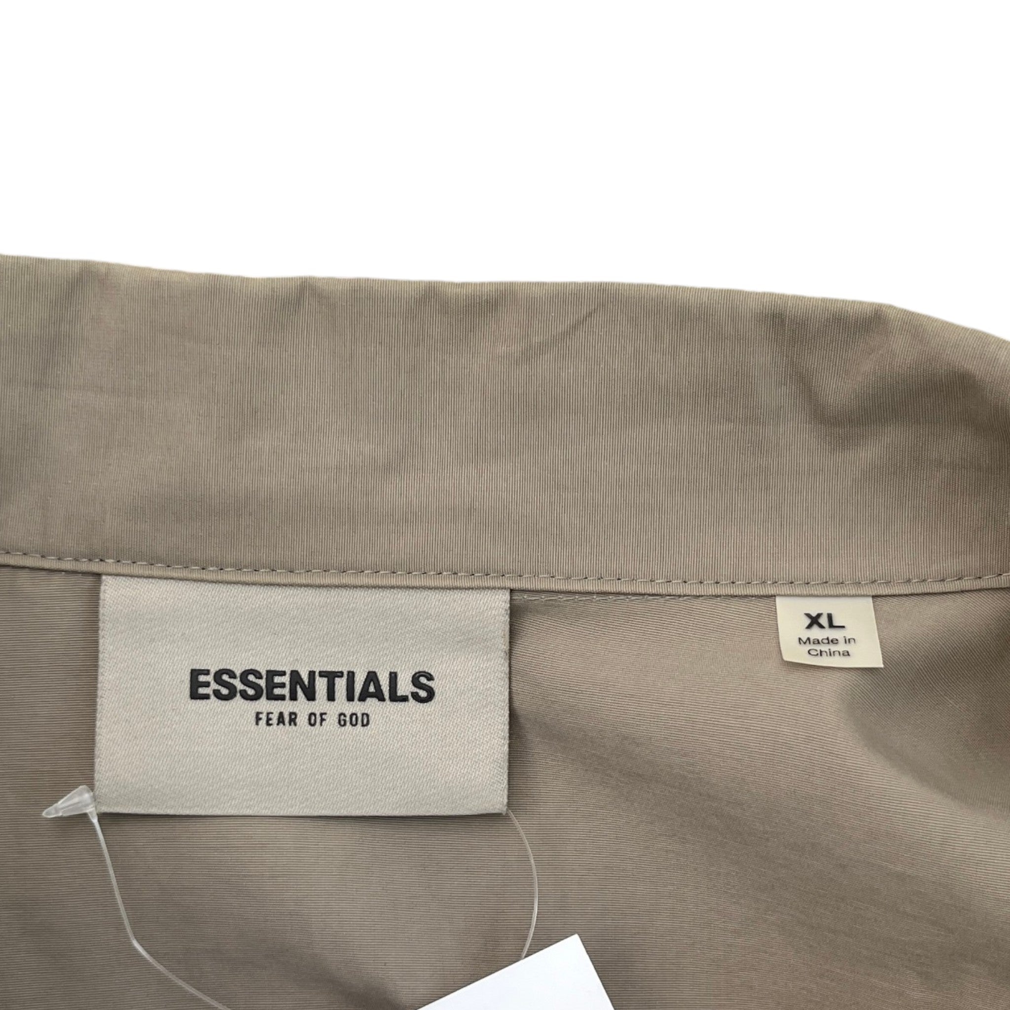 Men's Fear Of God Coaches Jacket Khaki Size XL