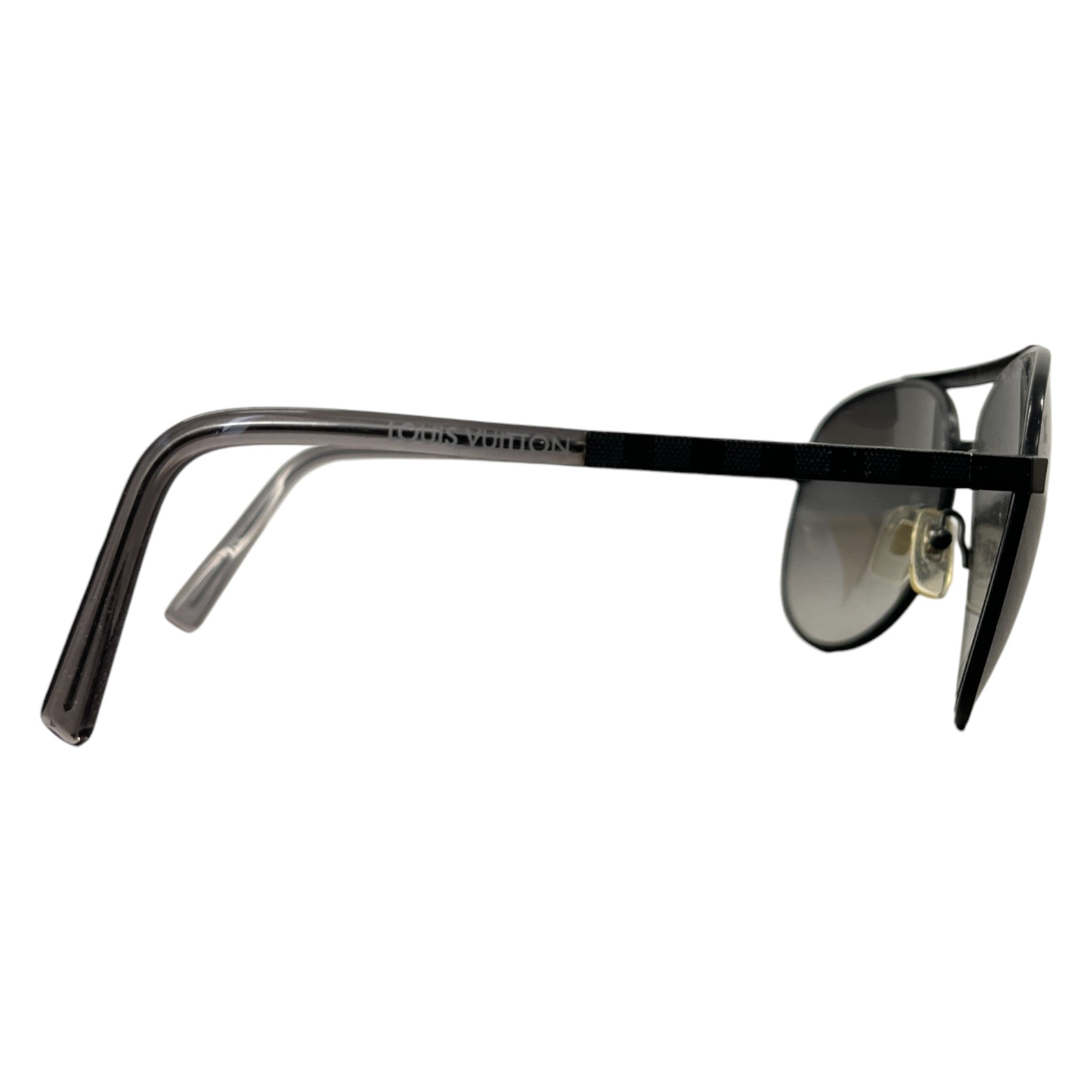 Men's Gunmetal Aviator Sunglasses Black