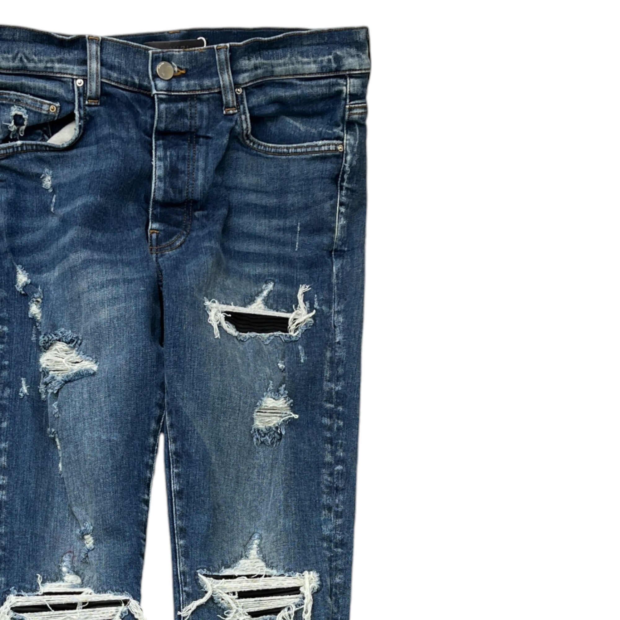 Men's Distressed Jeans Blue Size Waist 32"