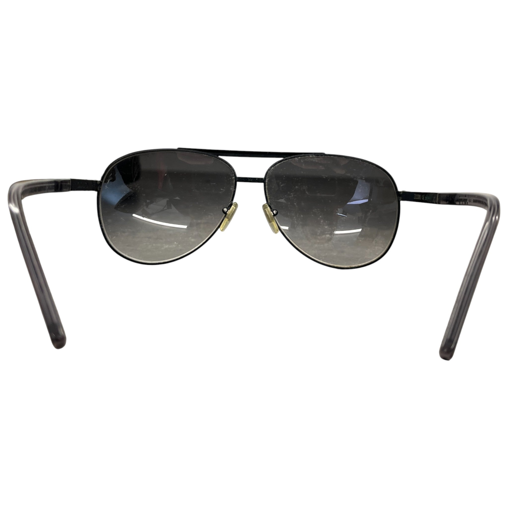 Men's Gunmetal Aviator Sunglasses Black