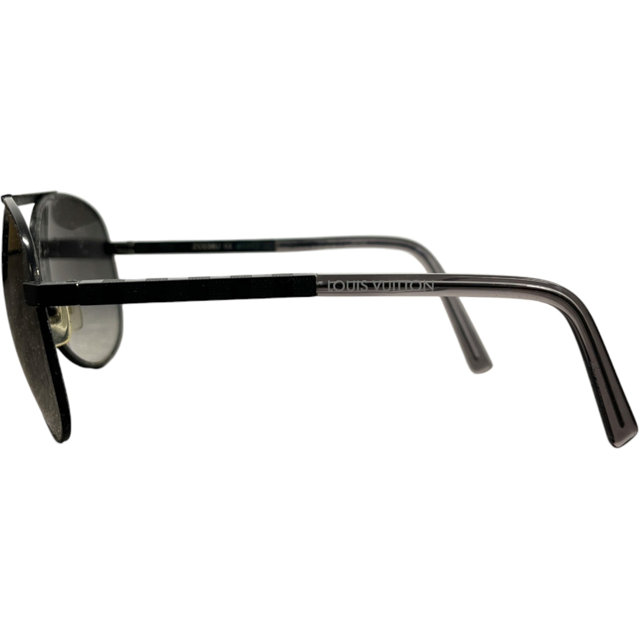 Men's Gunmetal Aviator Sunglasses Black