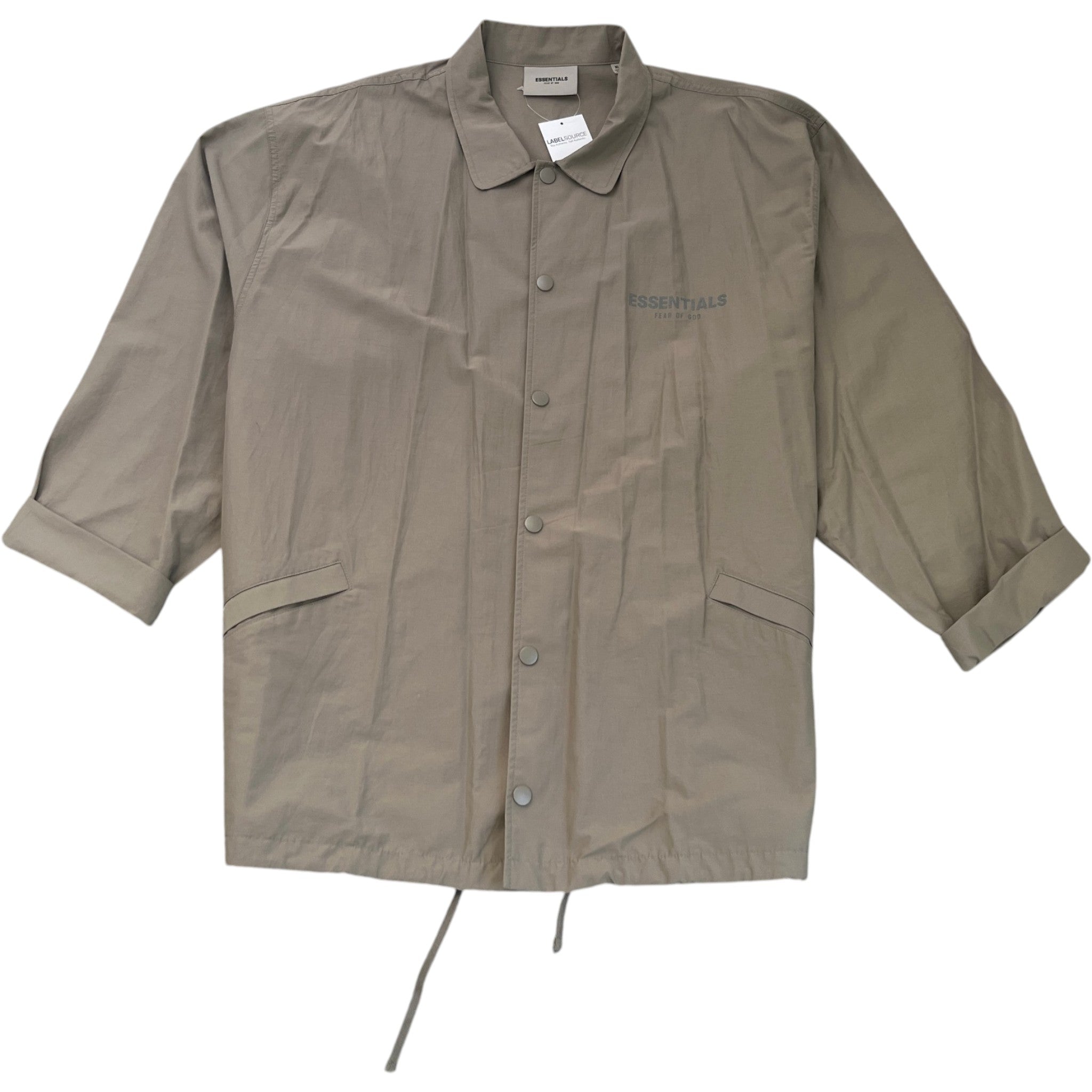 Men's Fear Of God Coaches Jacket Khaki Size XL