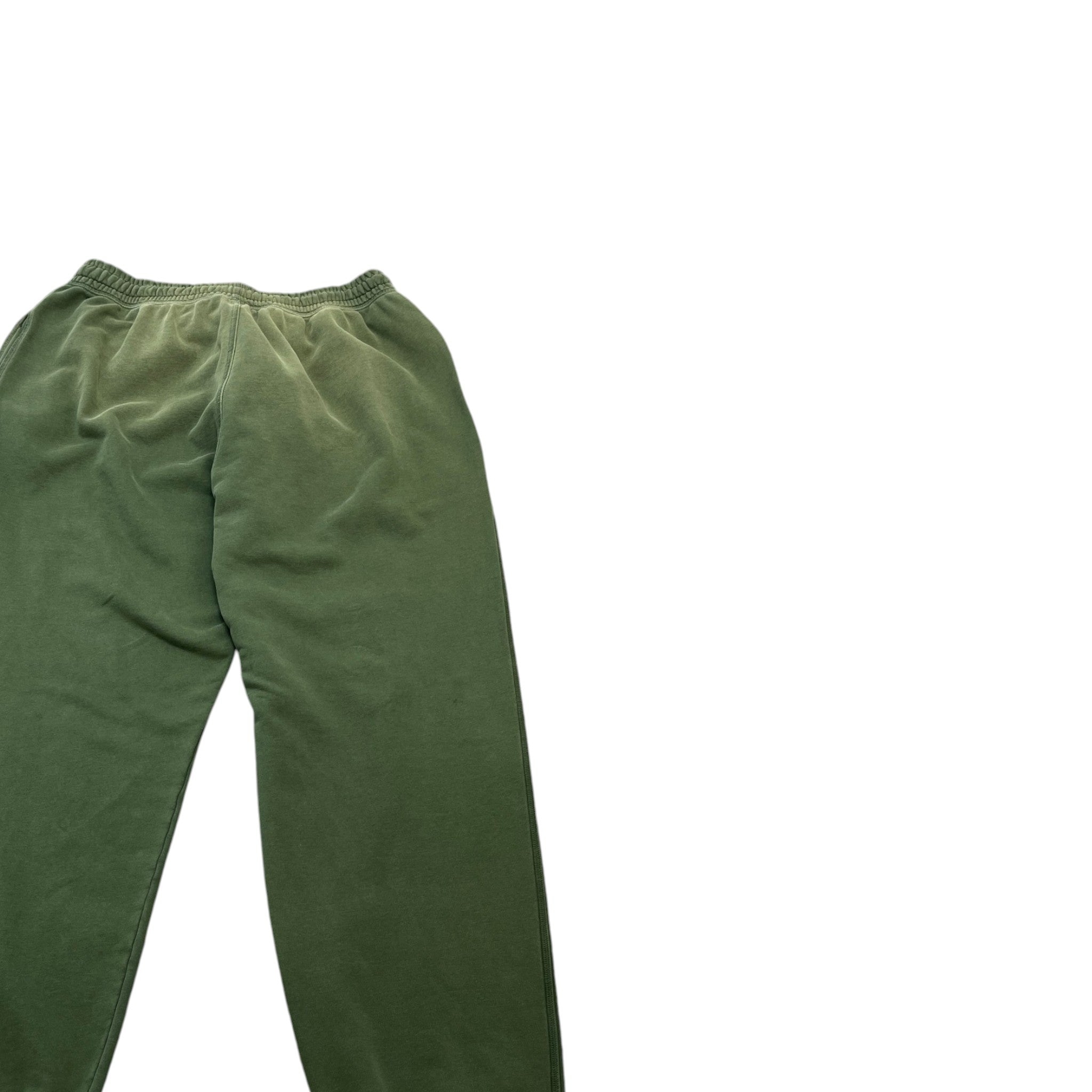 Men's Embroidered Logo Joggers Green Size M
