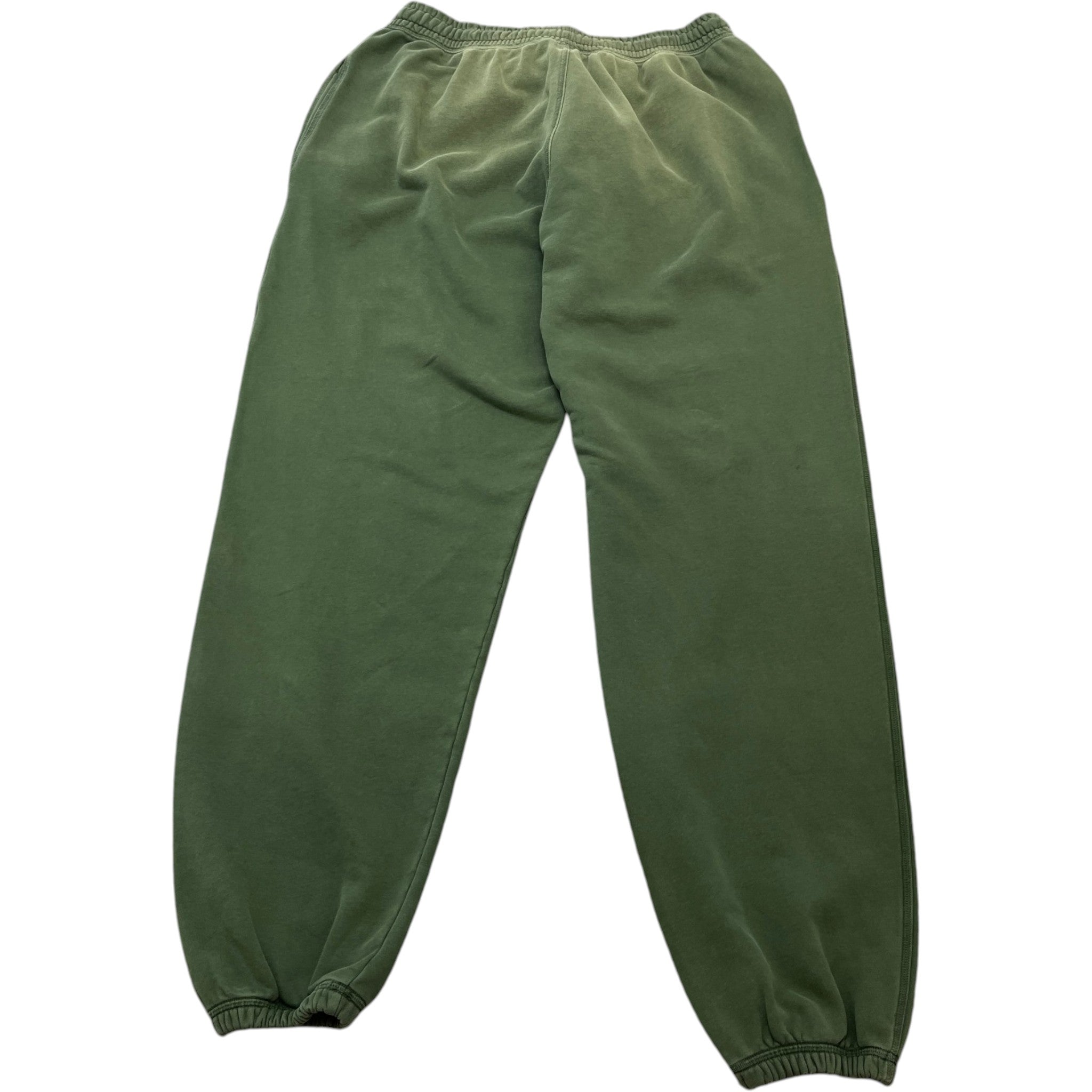 Men's Embroidered Logo Joggers Green Size M