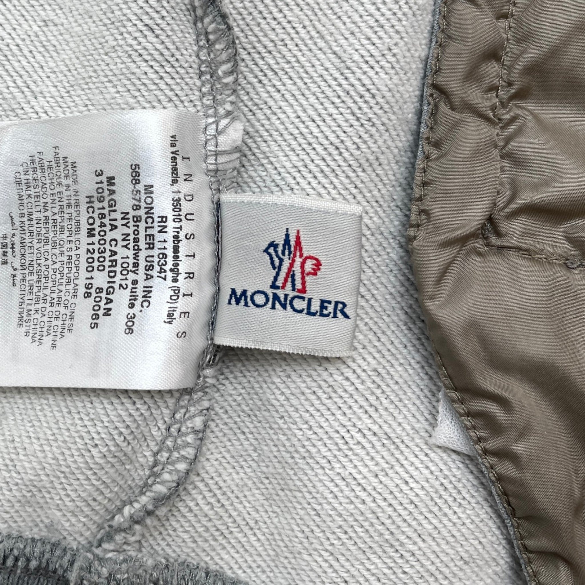 Men's Maglia Cardigan Hoodie Grey Size S