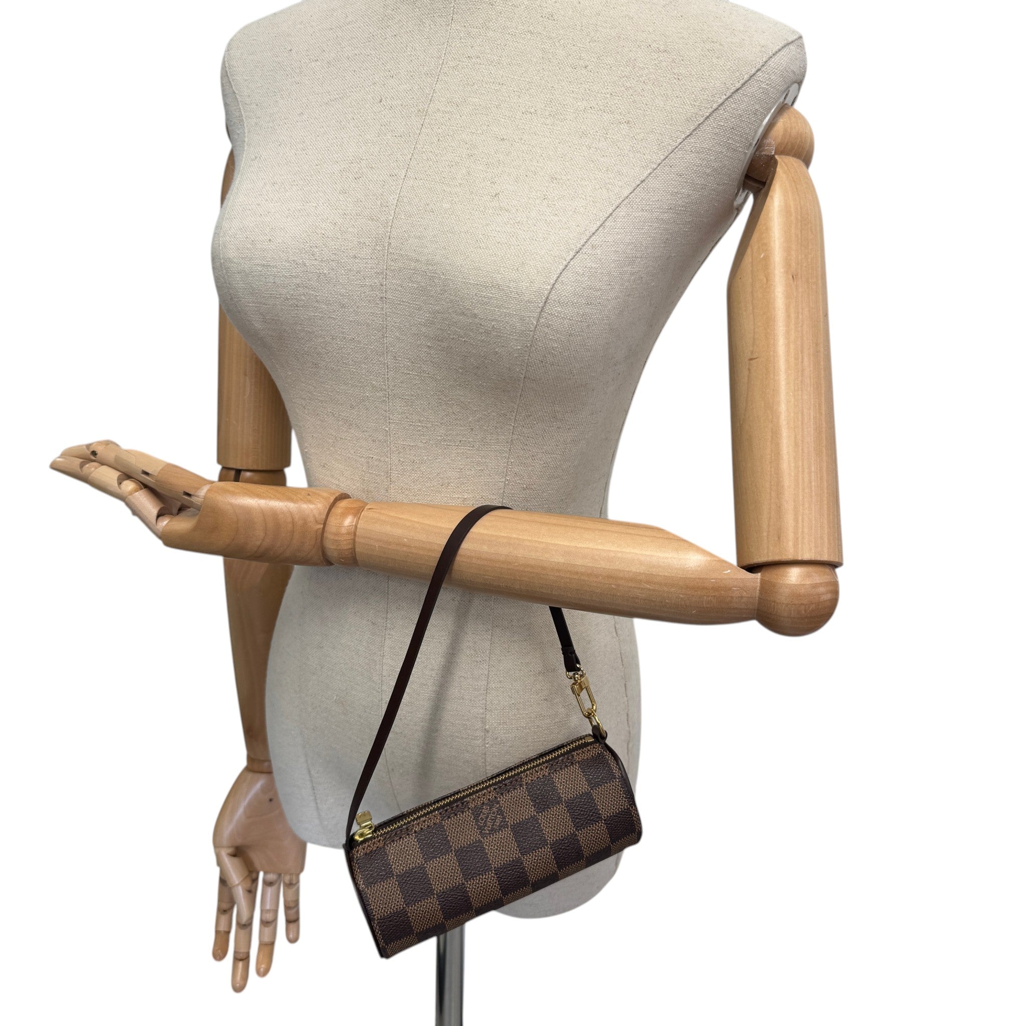 Women's Damier Ebene Mini Papillon Bag Brown