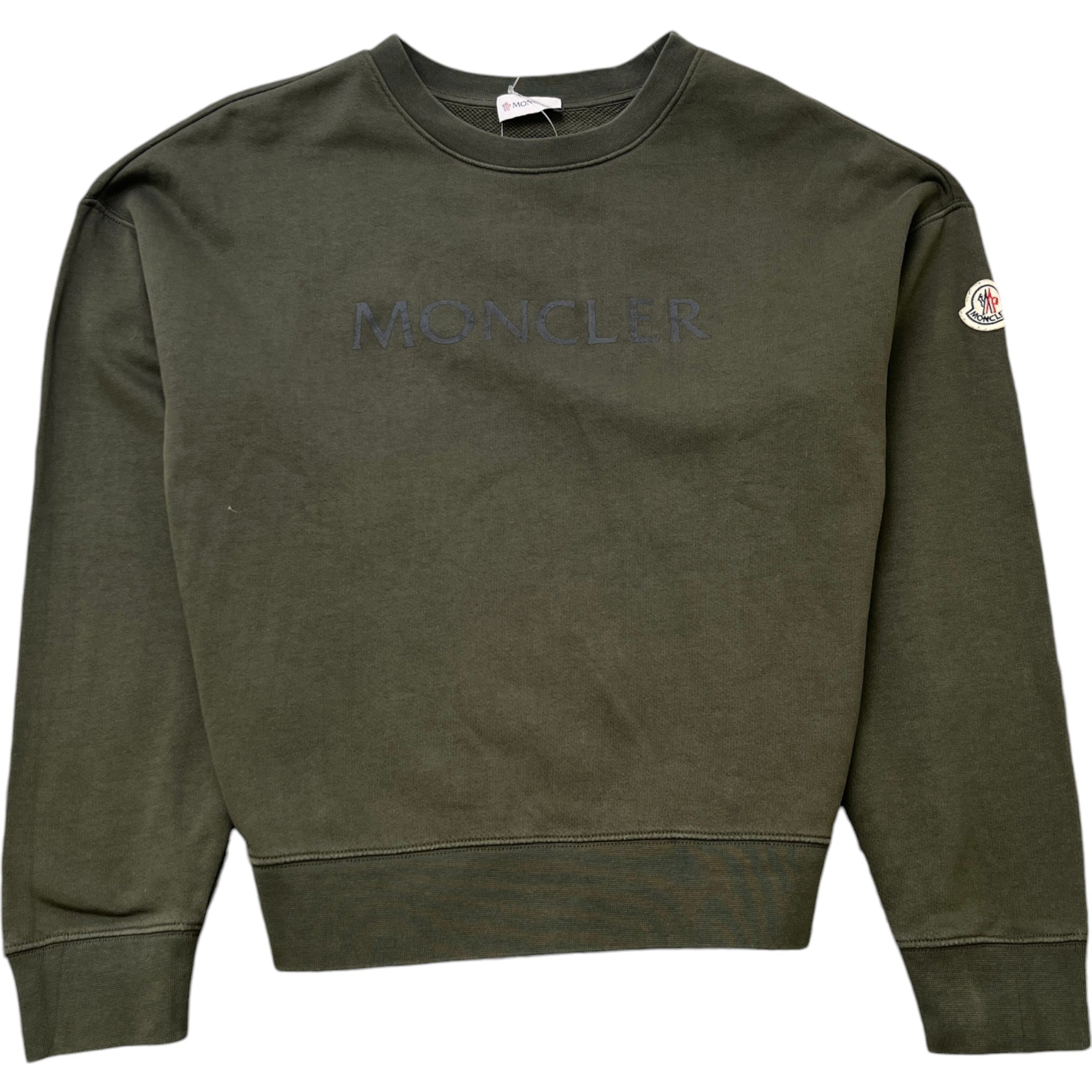 Women's Logo Print Sweatshirt Khaki Size S